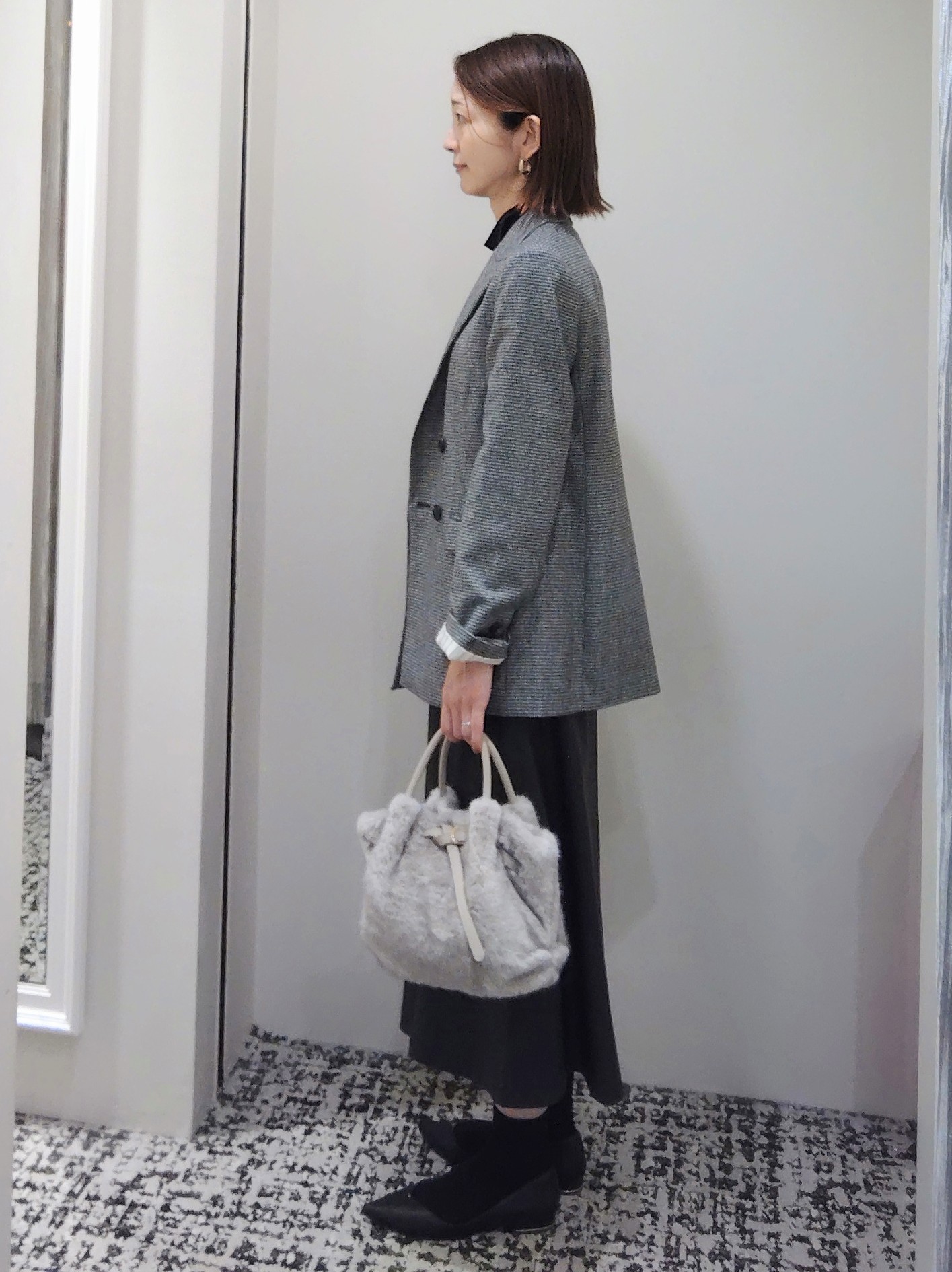 terumiさんの「UNTITLED｜【セットアップ可/秋羽織り】ウールダブルジャケット」を使ったコーディネート
