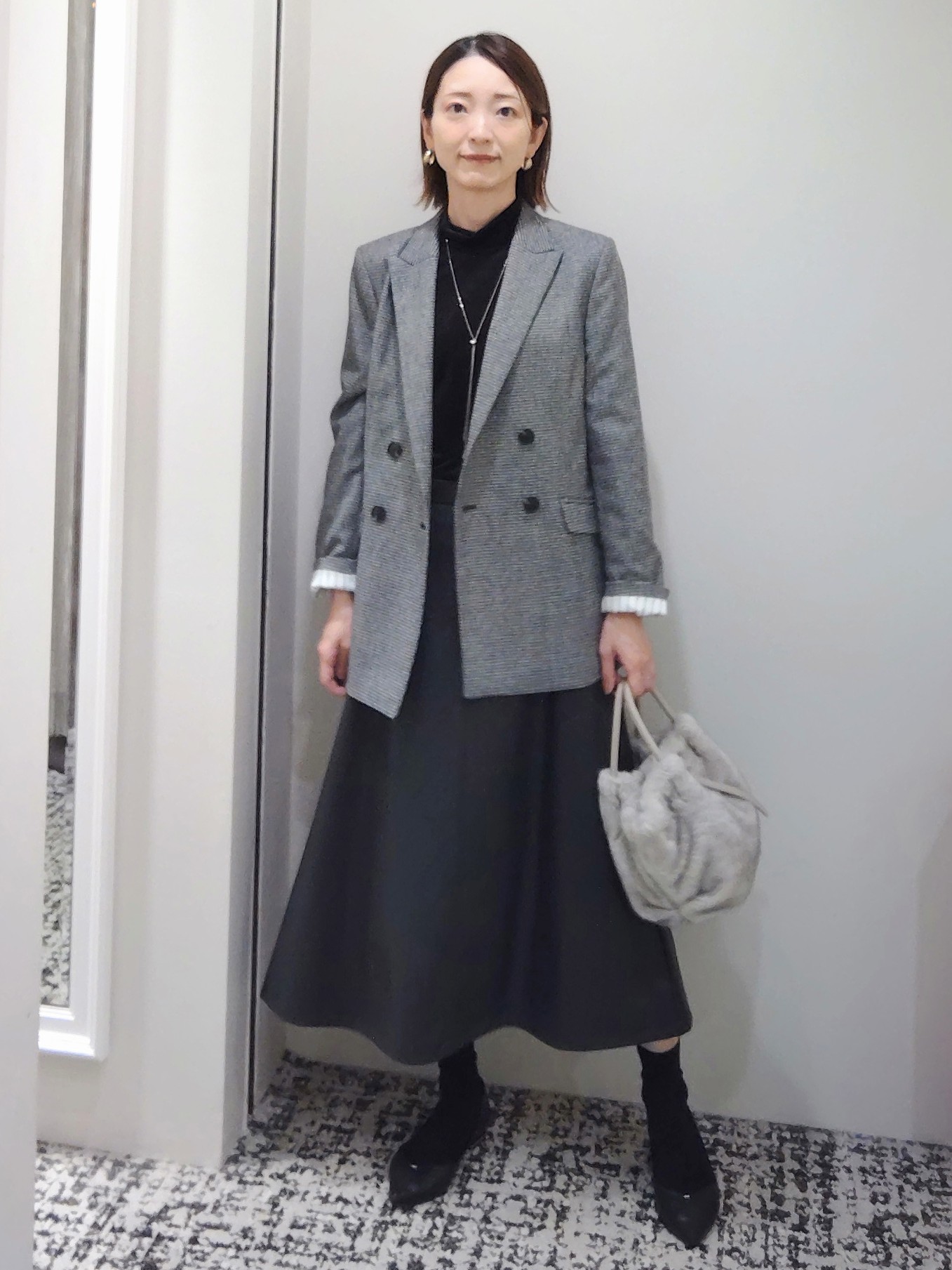 terumiさんの「UNTITLED｜【セットアップ可/秋羽織り】ウールダブルジャケット」を使ったコーディネート