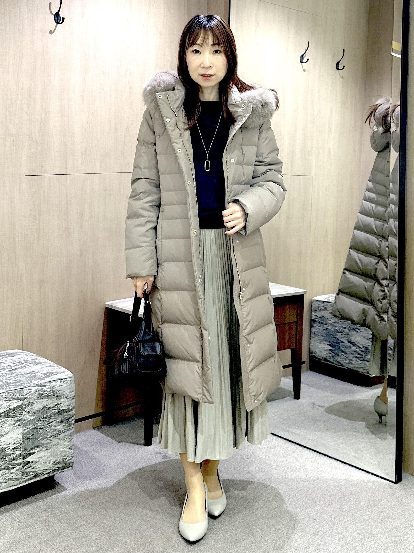 Miwaさんの「UNTITLED｜【店頭人気！/8色展開】ボリュームスリーブニットプルオーバー」を使ったコーディネート
