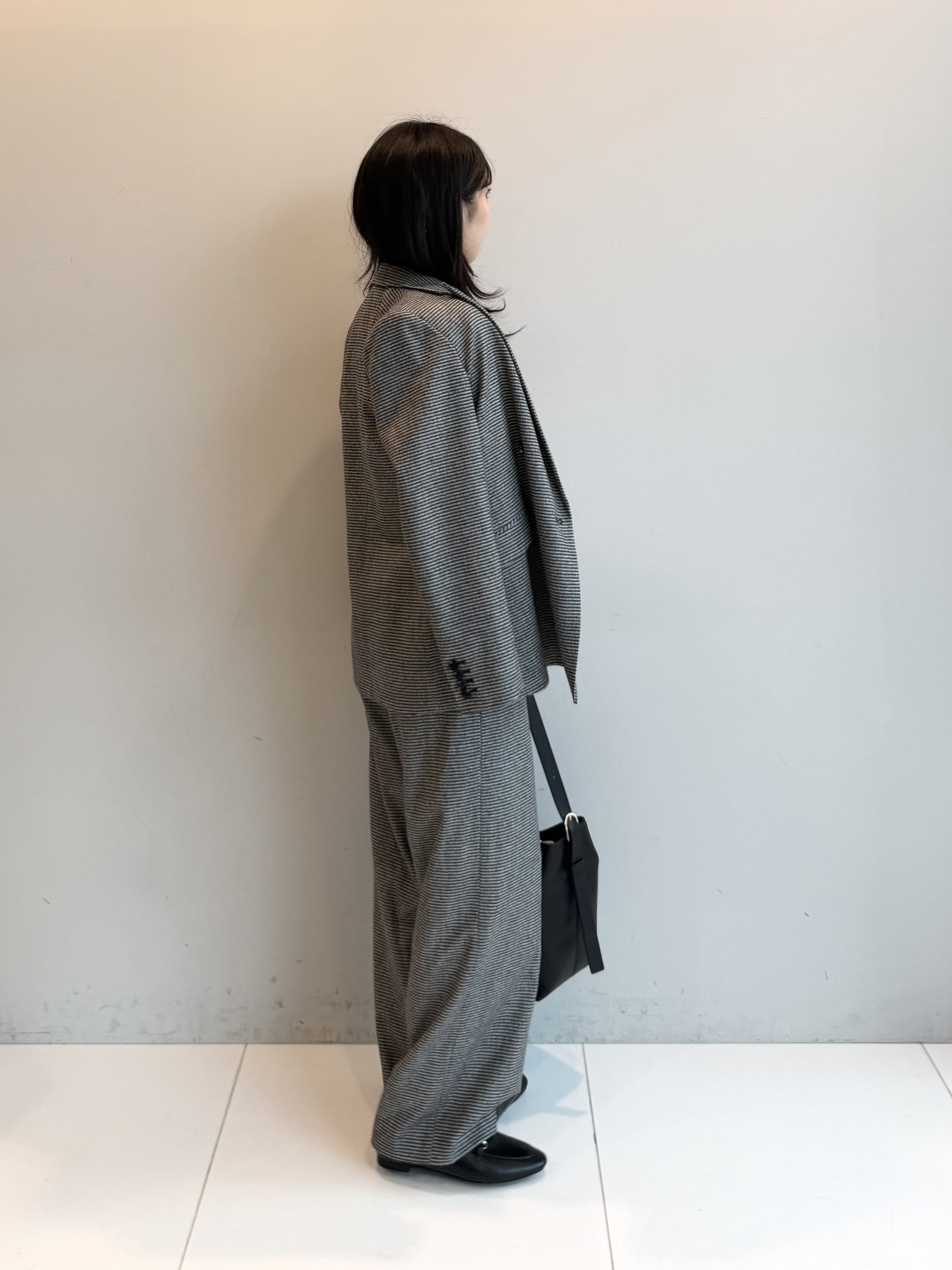 ririkaさんの「UNTITLED｜【セットアップ可/通勤にも】ウールダブルジャケット」を使ったコーディネート