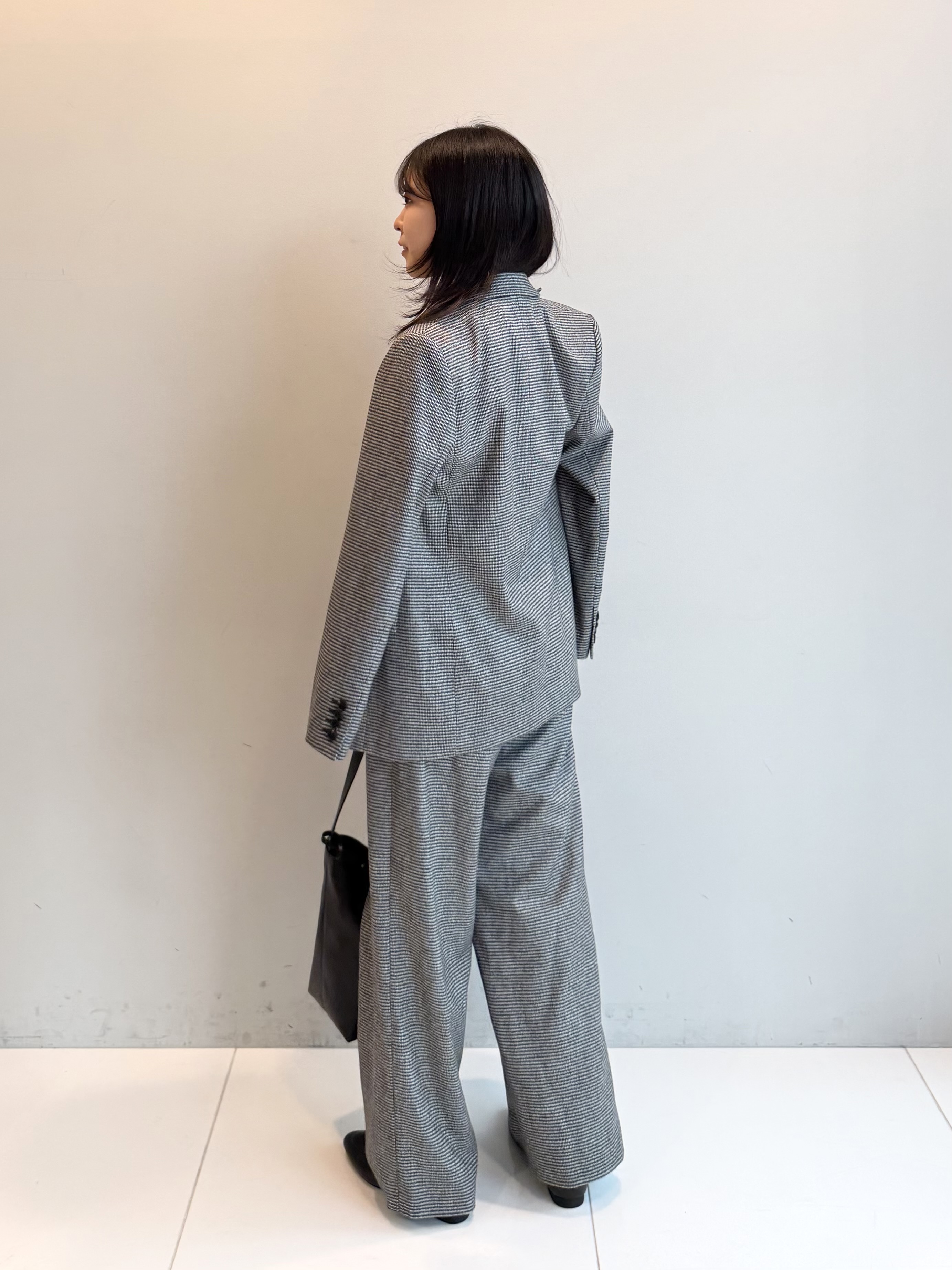 ririkaさんの「UNTITLED｜【セットアップ可/通勤にも】ウールダブルジャケット」を使ったコーディネート