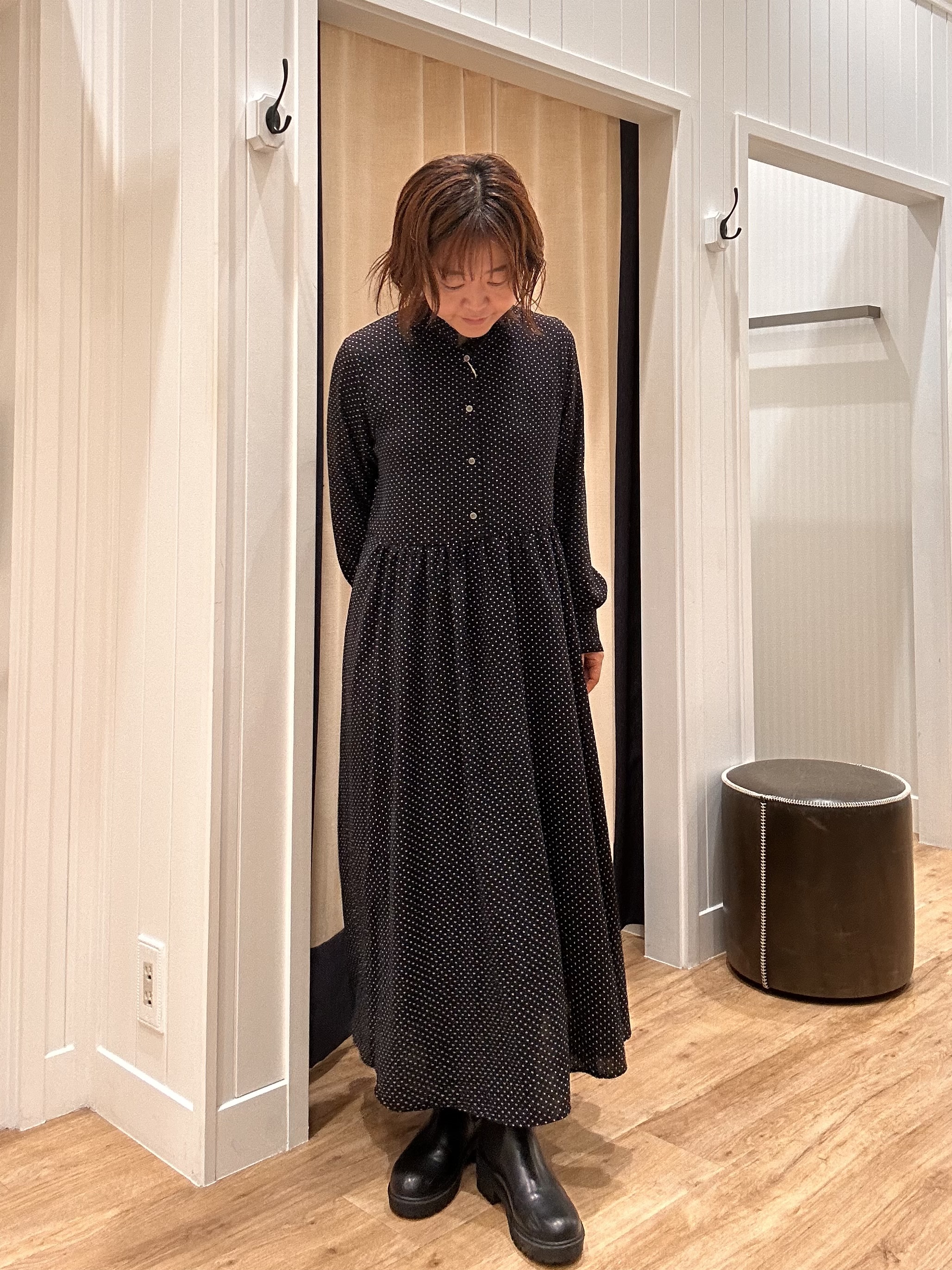 Aiさんの「Dessin｜【手洗い可】ドットプリントワンピース」を使ったコーディネート
