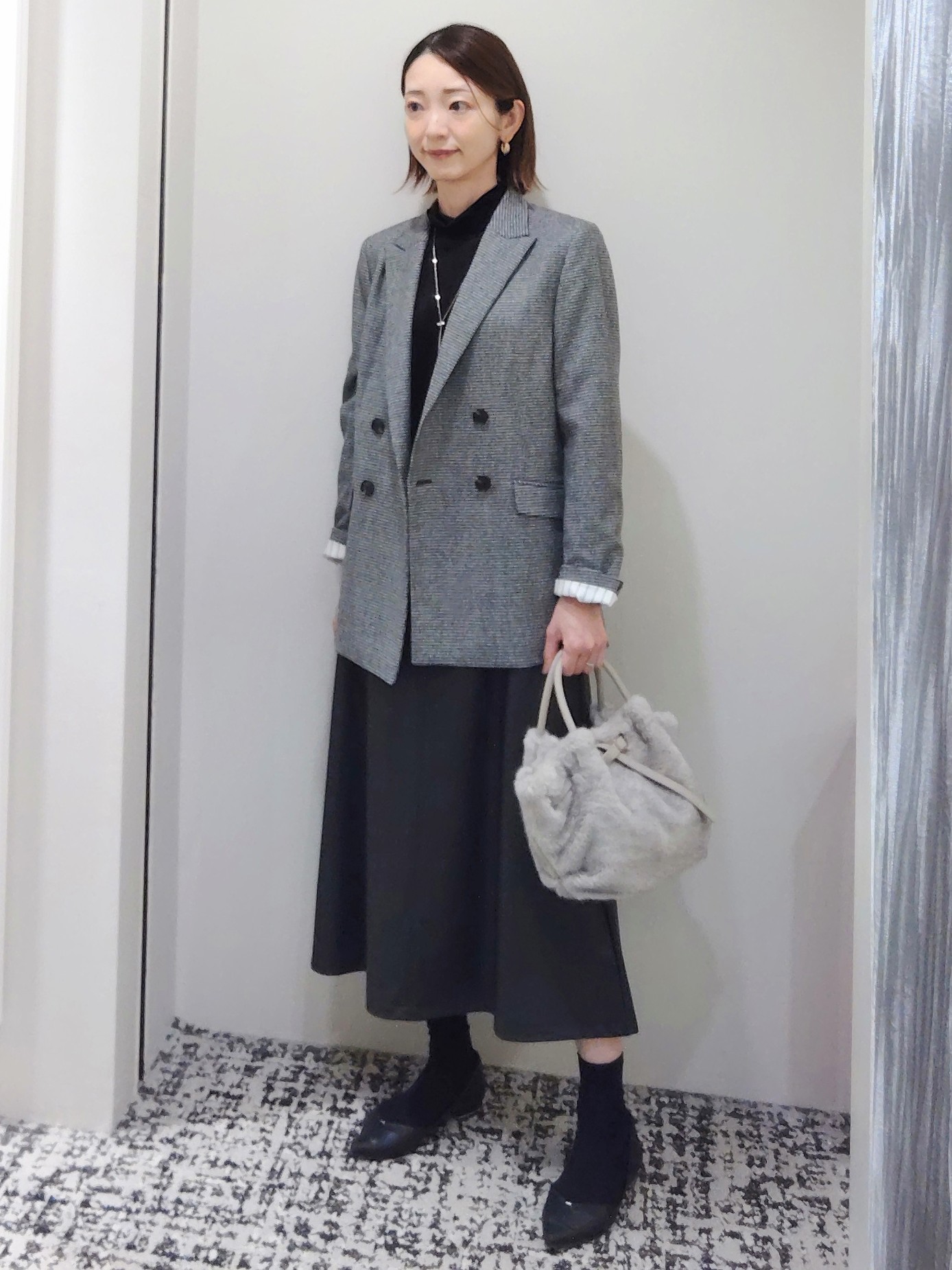 terumiさんの「UNTITLED｜【セットアップ可/秋羽織り】ウールダブルジャケット」を使ったコーディネート