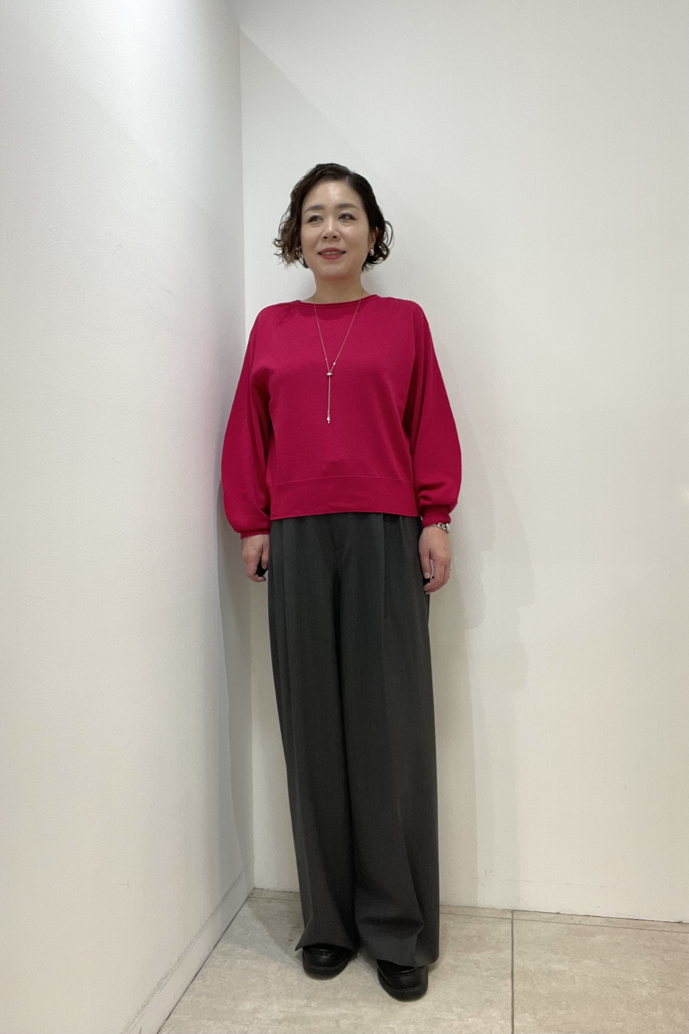 Wachiさんの「UNTITLED｜【店頭人気！/8色展開】ボリュームスリーブニットプルオーバー」を使ったコーディネート
