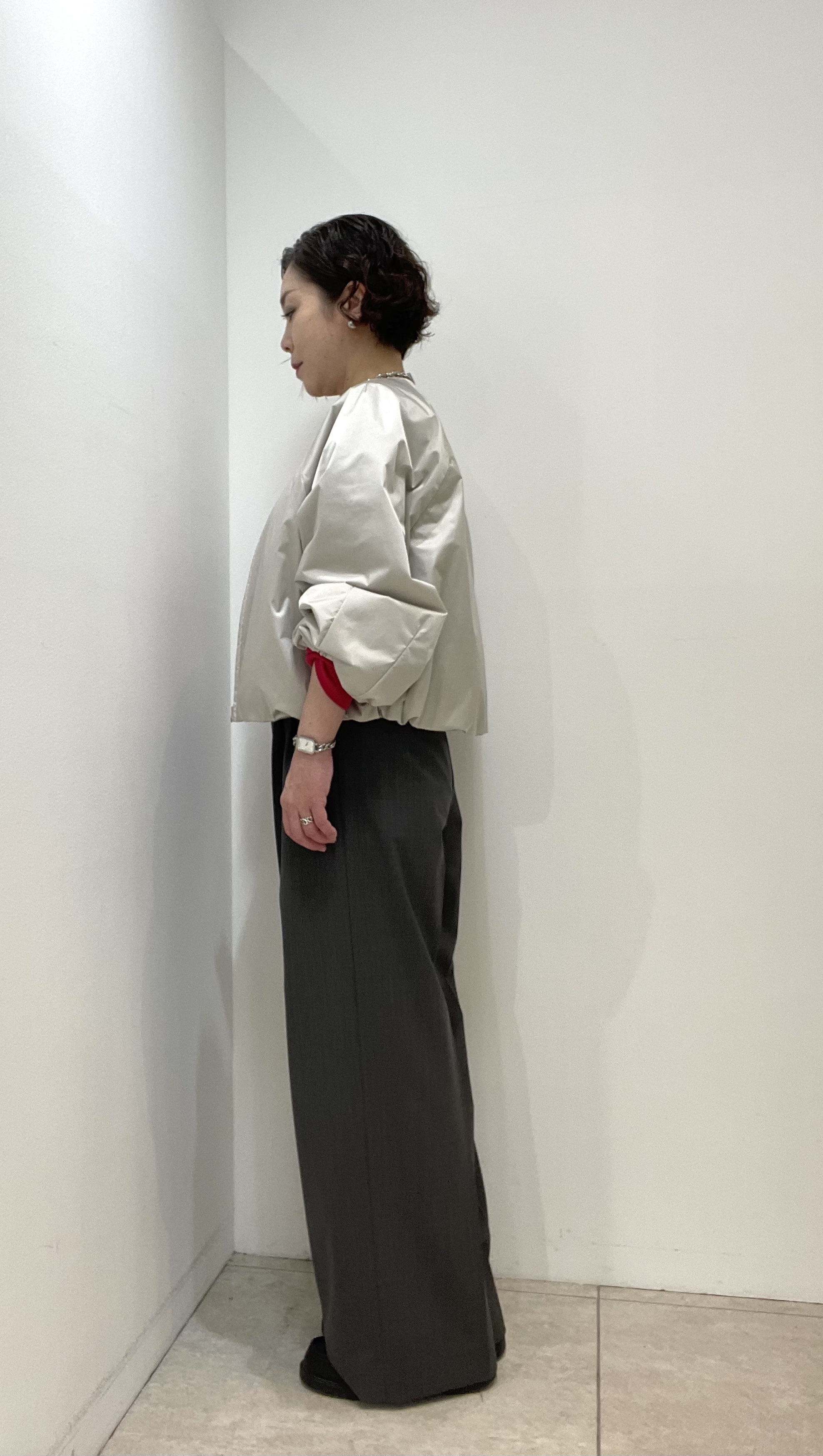 Wachiさんの「UNTITLED｜【軽アウター/中綿/秋冬コート】ショートブルゾン」を使ったコーディネート