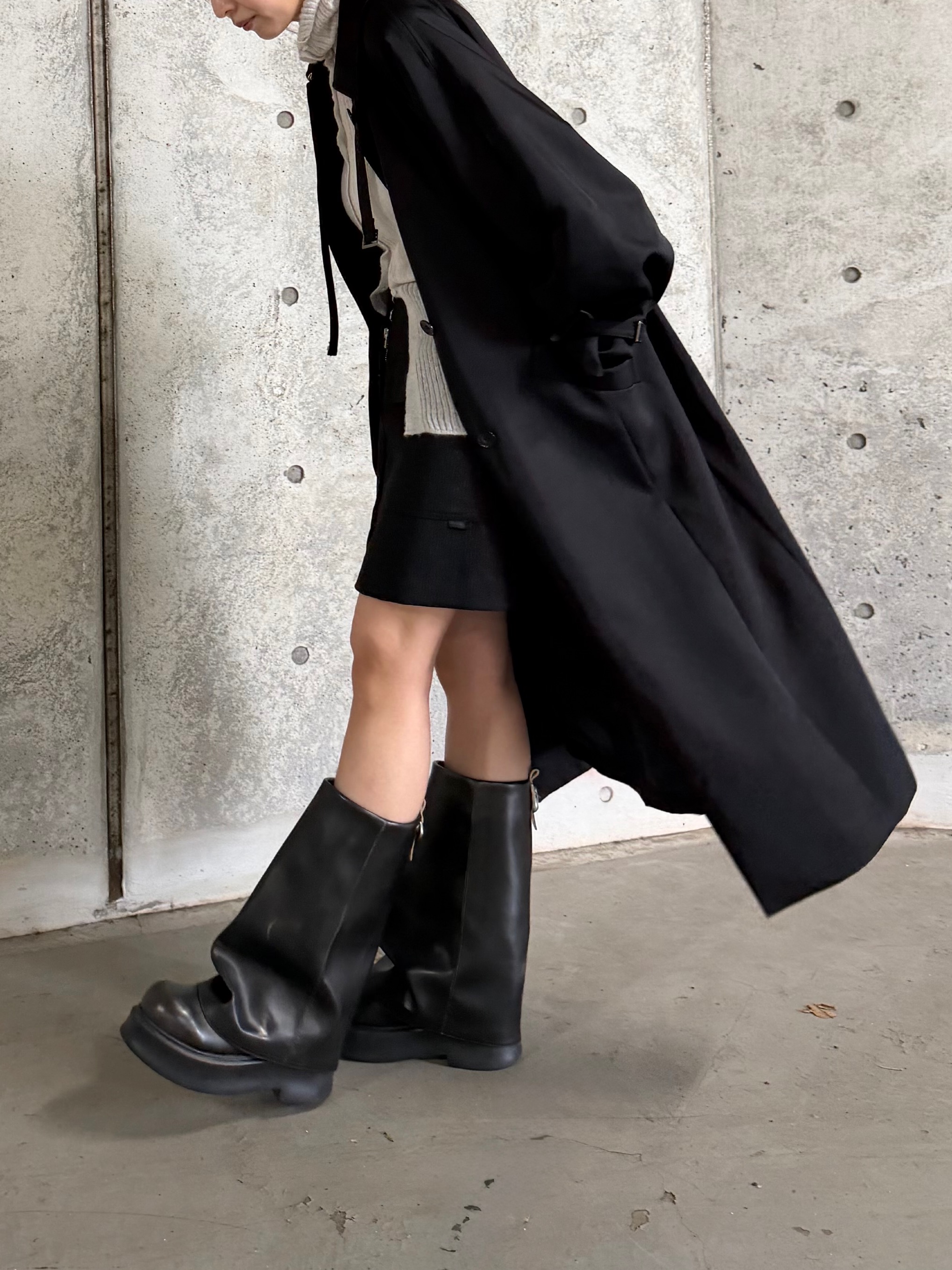 kanamiさんの「CODE A｜sheer mohair rib cardigan」を使ったコーディネート