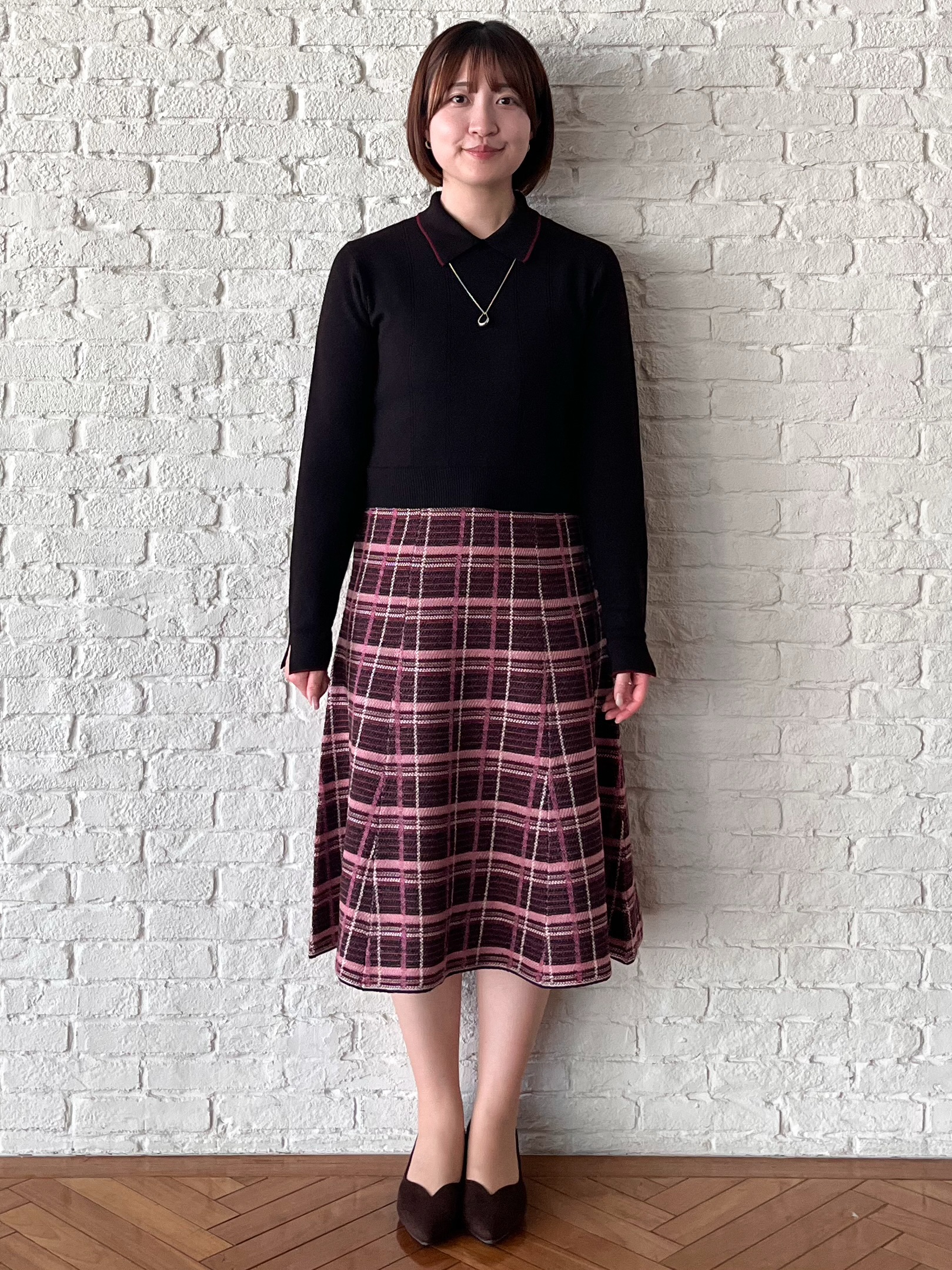 mikikoさんの「Reflect｜【長さ調節可】ワントップデザインネックレス」を使ったコーディネート