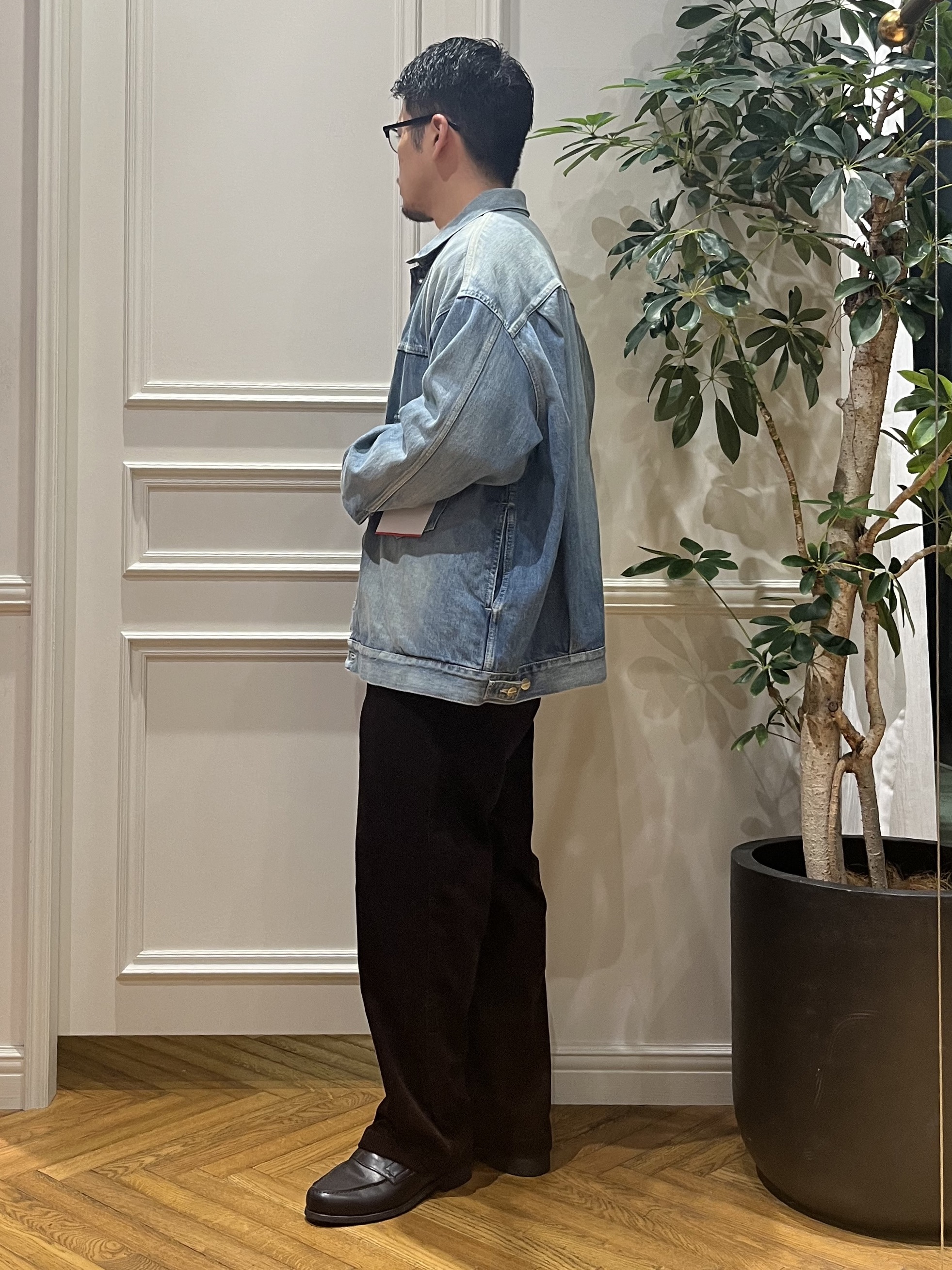 Tokuさんの「DRESSTERIOR｜◆GRAPHPAPER（グラフペーパー）SELVAGE DENIM JACKET｜デニムジャケット」を使ったコーディネート