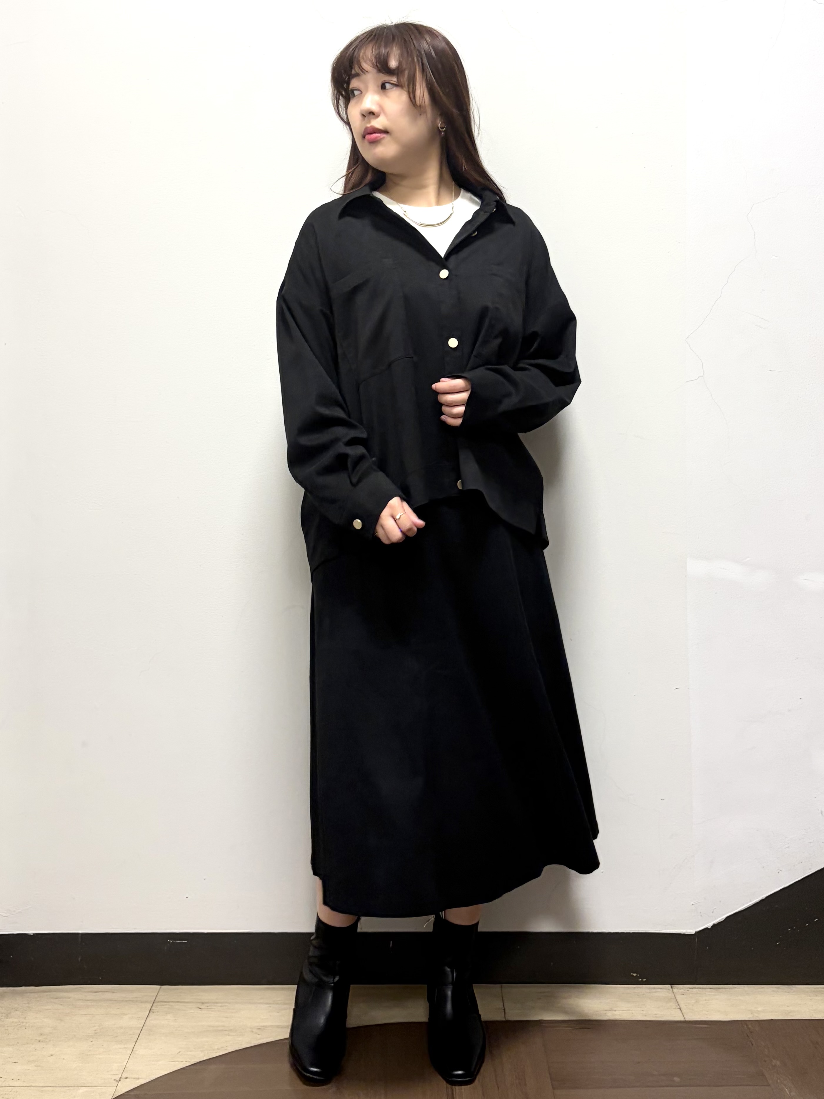 Azusaさんの「Reflect｜【羽織◎】スエード調シャツ」を使ったコーディネート