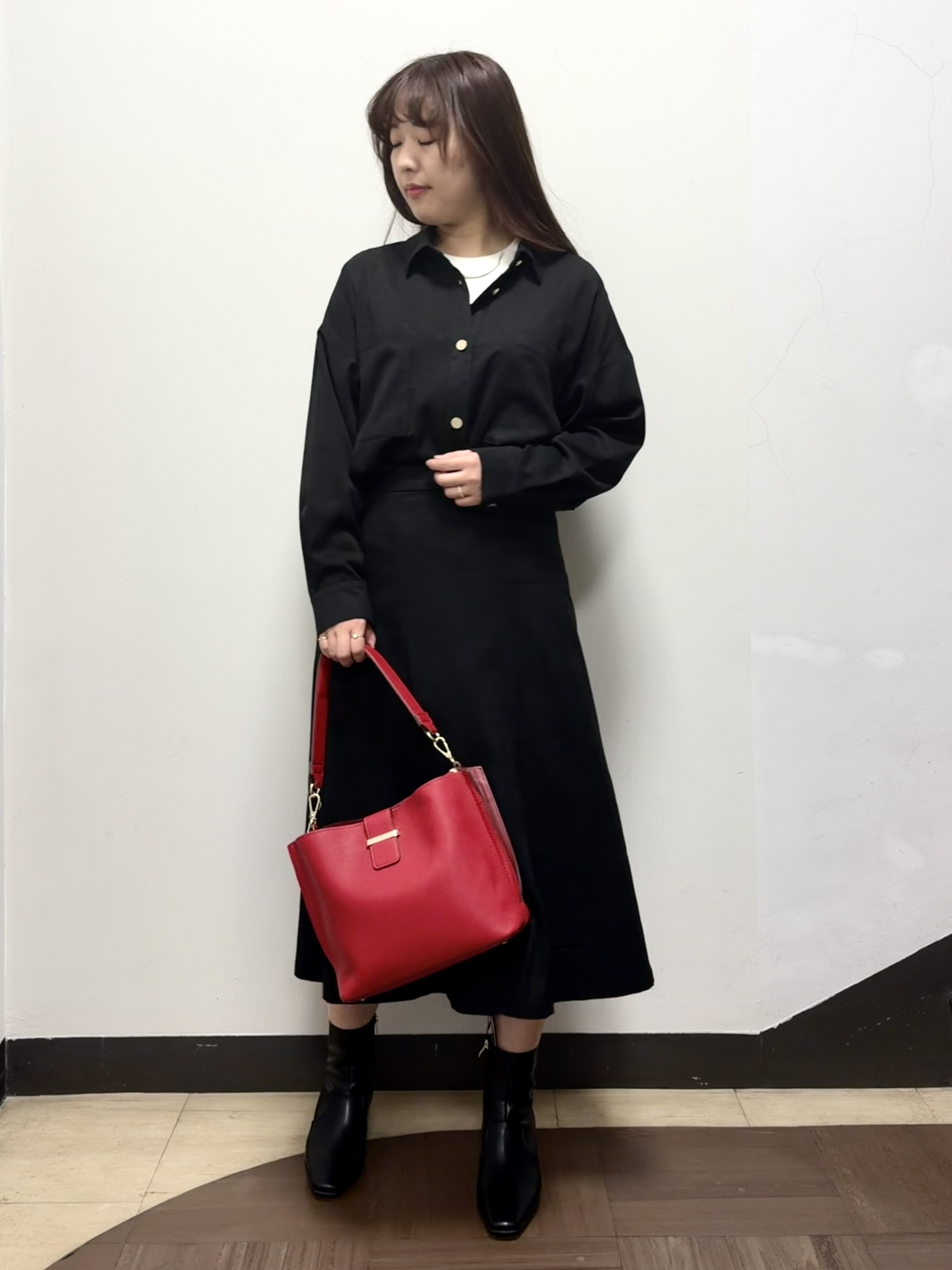 Azusaさんの「Reflect｜【羽織◎】スエード調シャツ」を使ったコーディネート