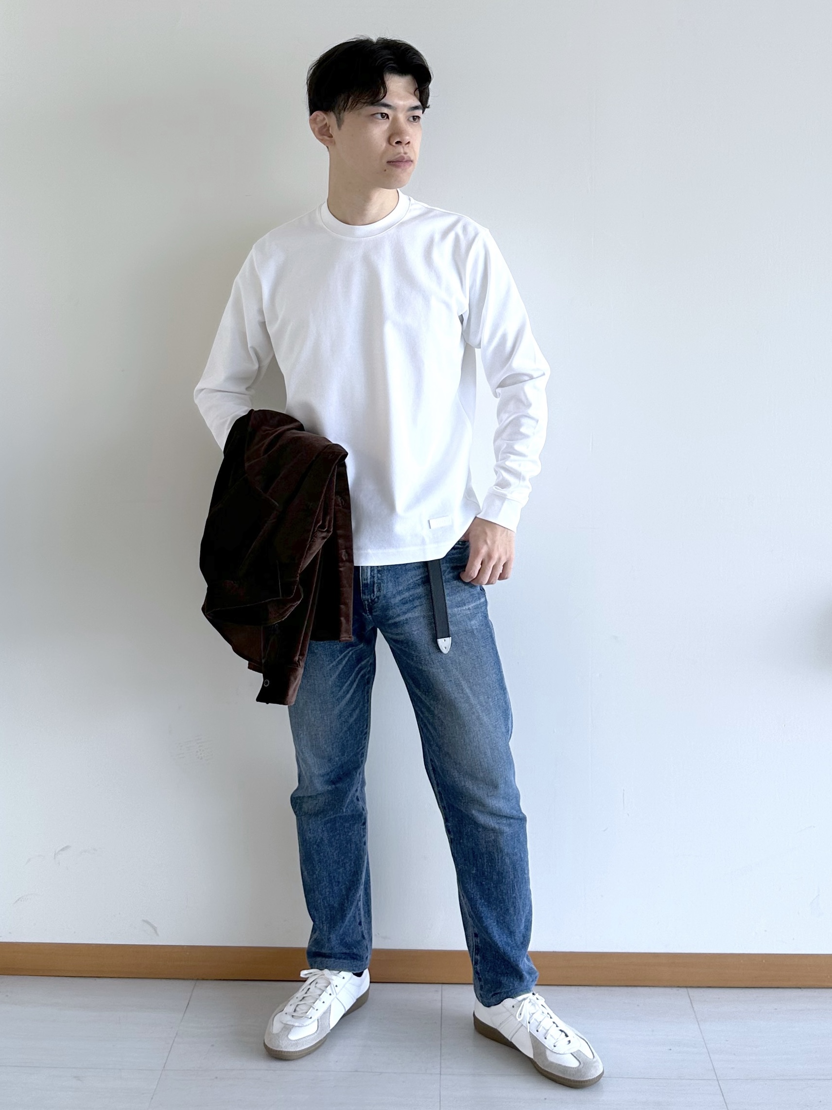 イッシーさんの「TAKEO KIKUCHI｜ストレッチ テーラードＴシャツ」を使ったコーディネート