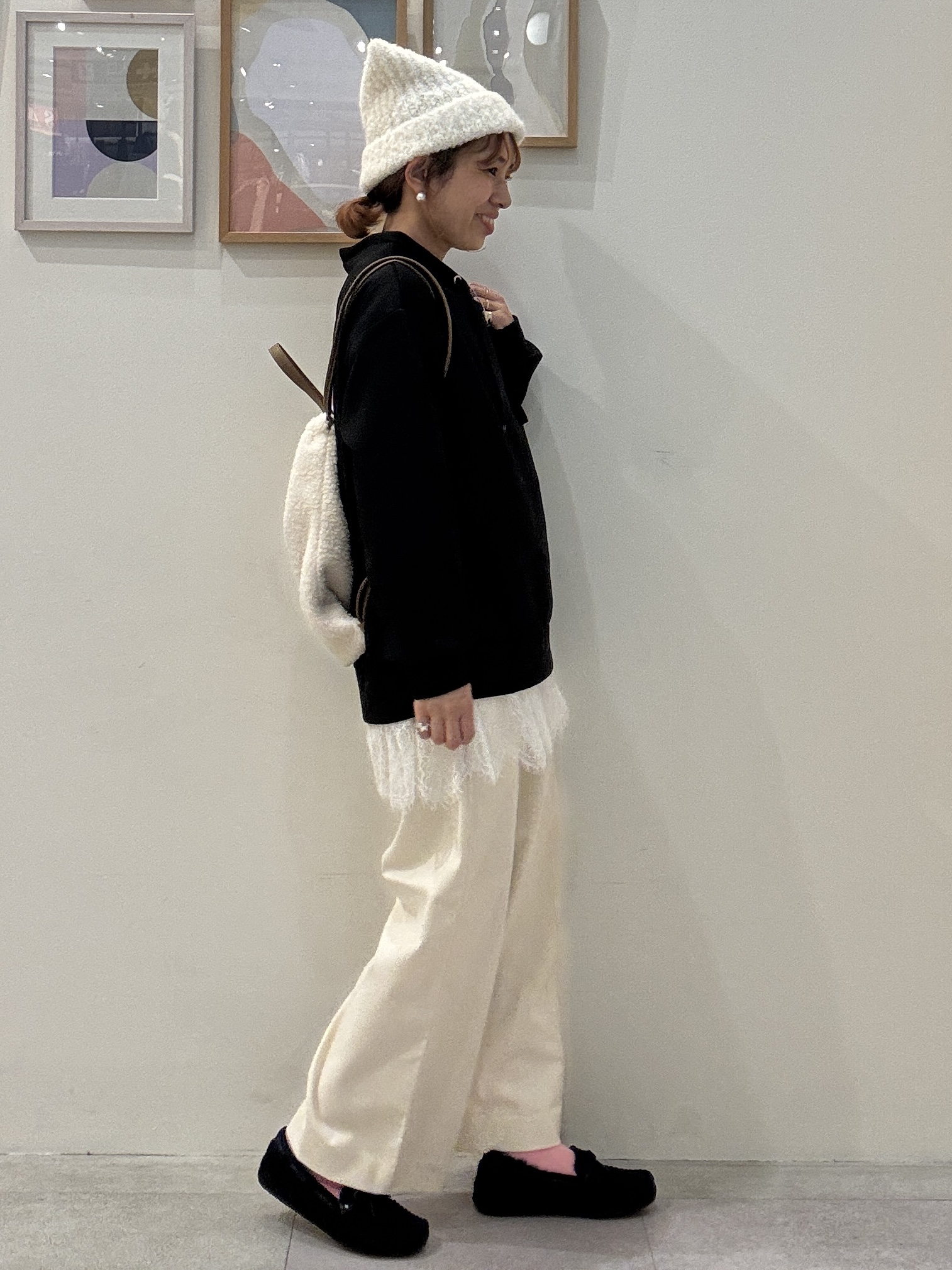 たけぴさんの「SHOO･LA･RUE｜【S-LL/体型カバー】もちさらなめらかタッチ 抜き襟風トップス」を使ったコーディネート