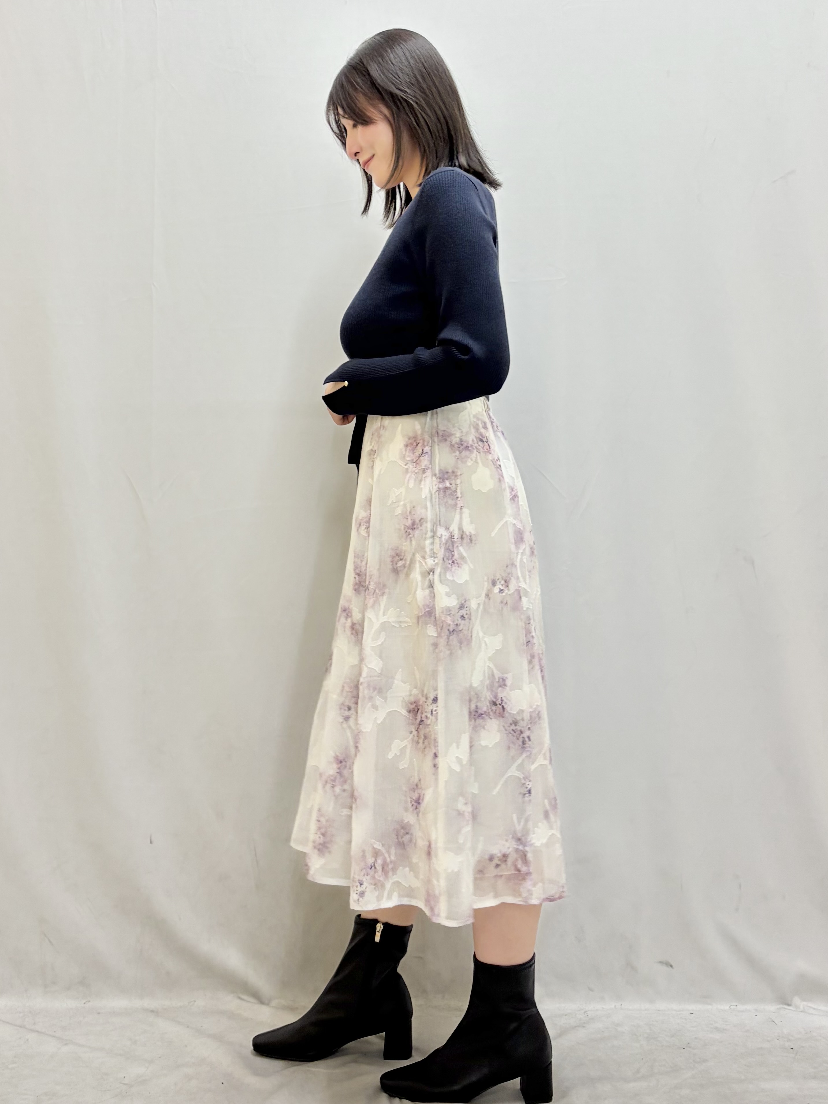 kasumiさんの「index｜【植草美幸先生が指南する好印象スタイル】カシミヤ混ノーカラーショートコート」を使ったコーディネート