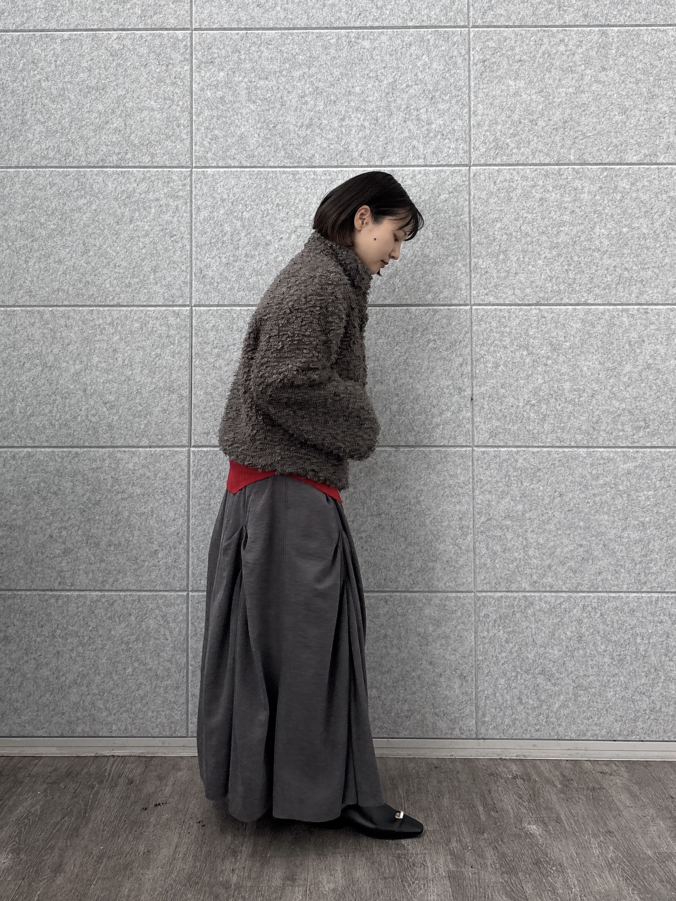 ayanoさんの「INDIVI｜プードルファーブルゾン」を使ったコーディネート