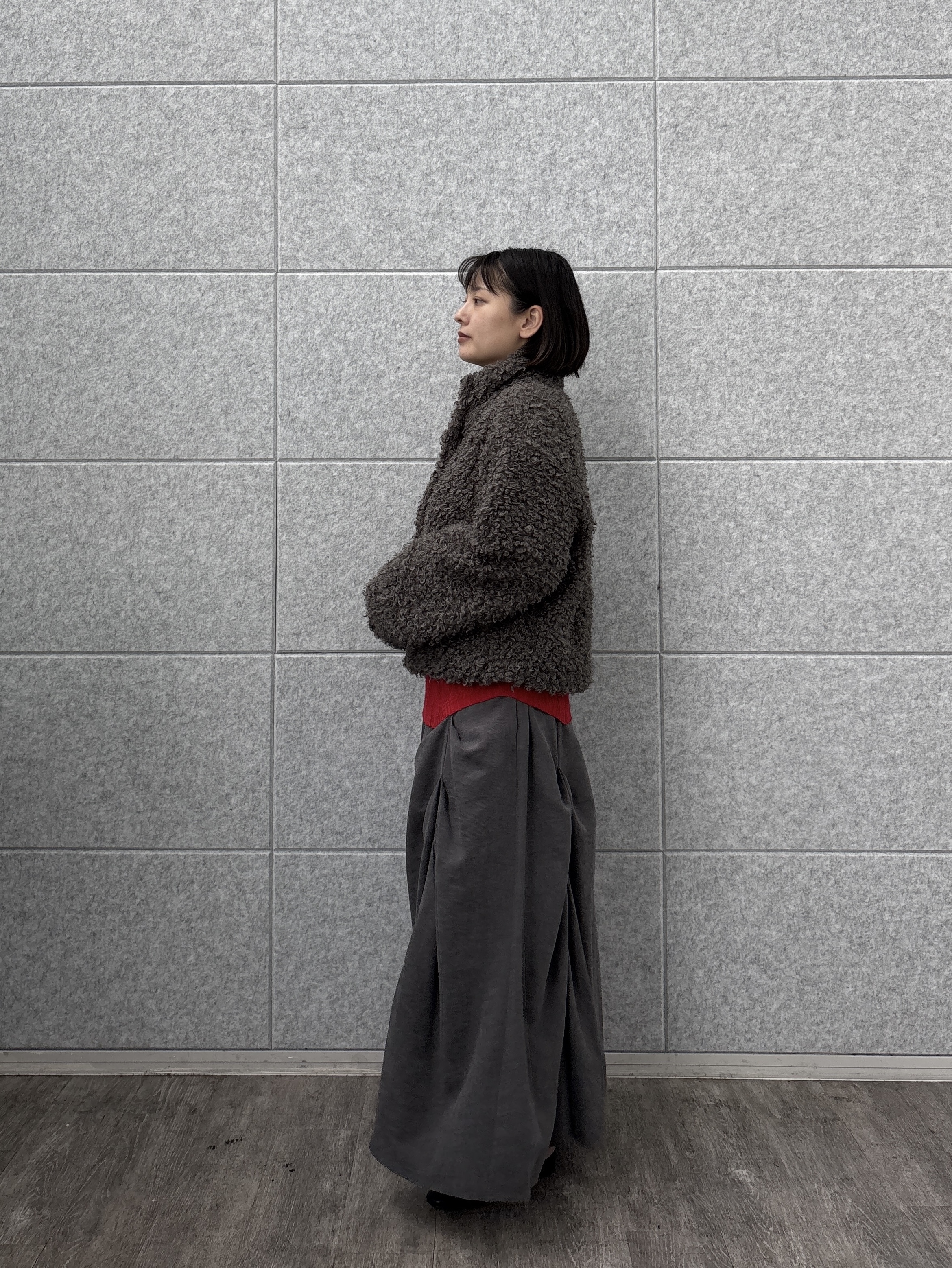 ayanoさんの「INDIVI｜プードルファーブルゾン」を使ったコーディネート