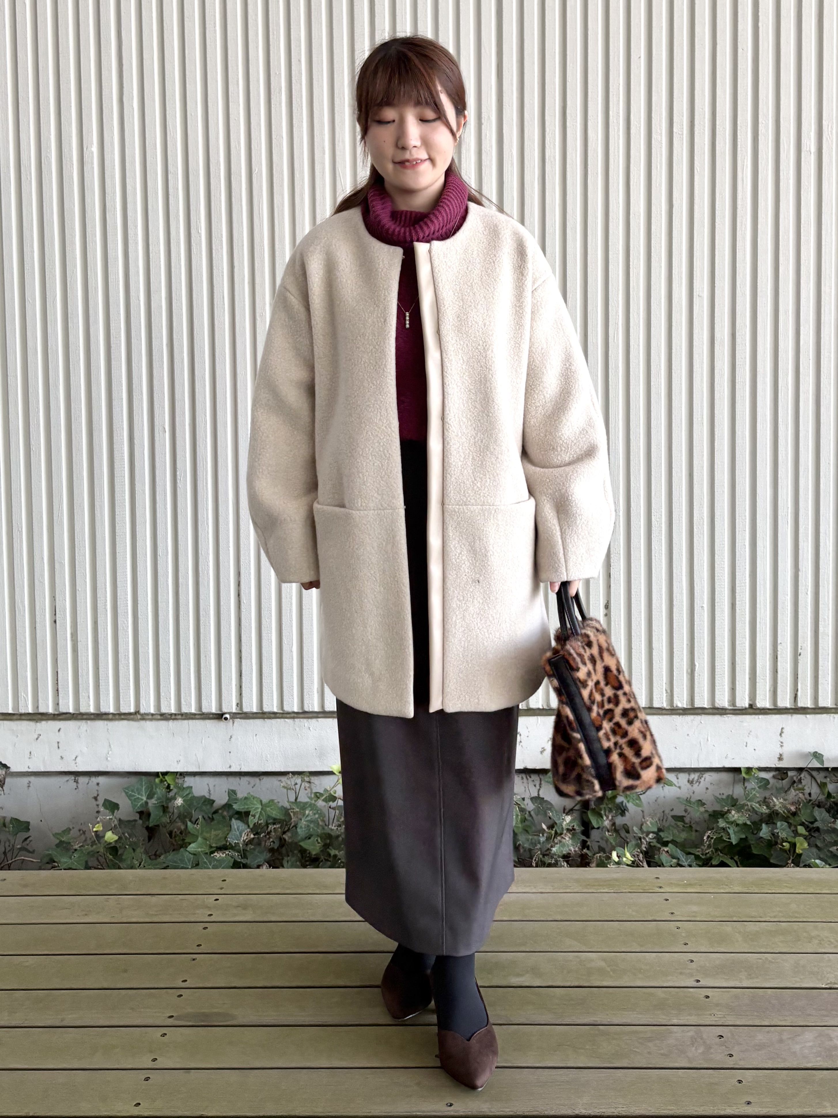 mikiさんの「Reflect｜パール調バー&times;チェーンネックレス」を使ったコーディネート
