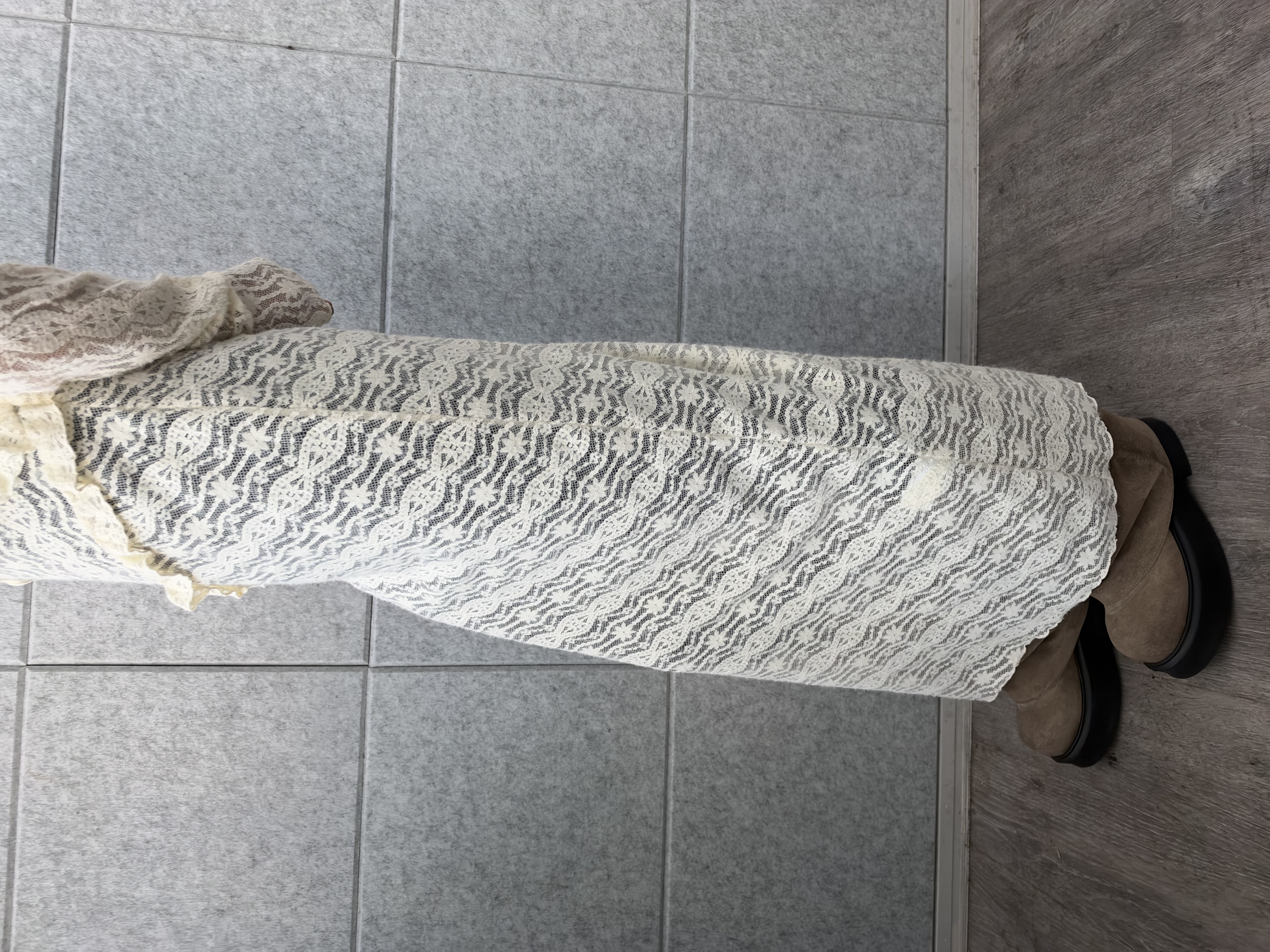 designer yukaさんの「CODE A｜veil lace Jersey dress」を使ったコーディネート
