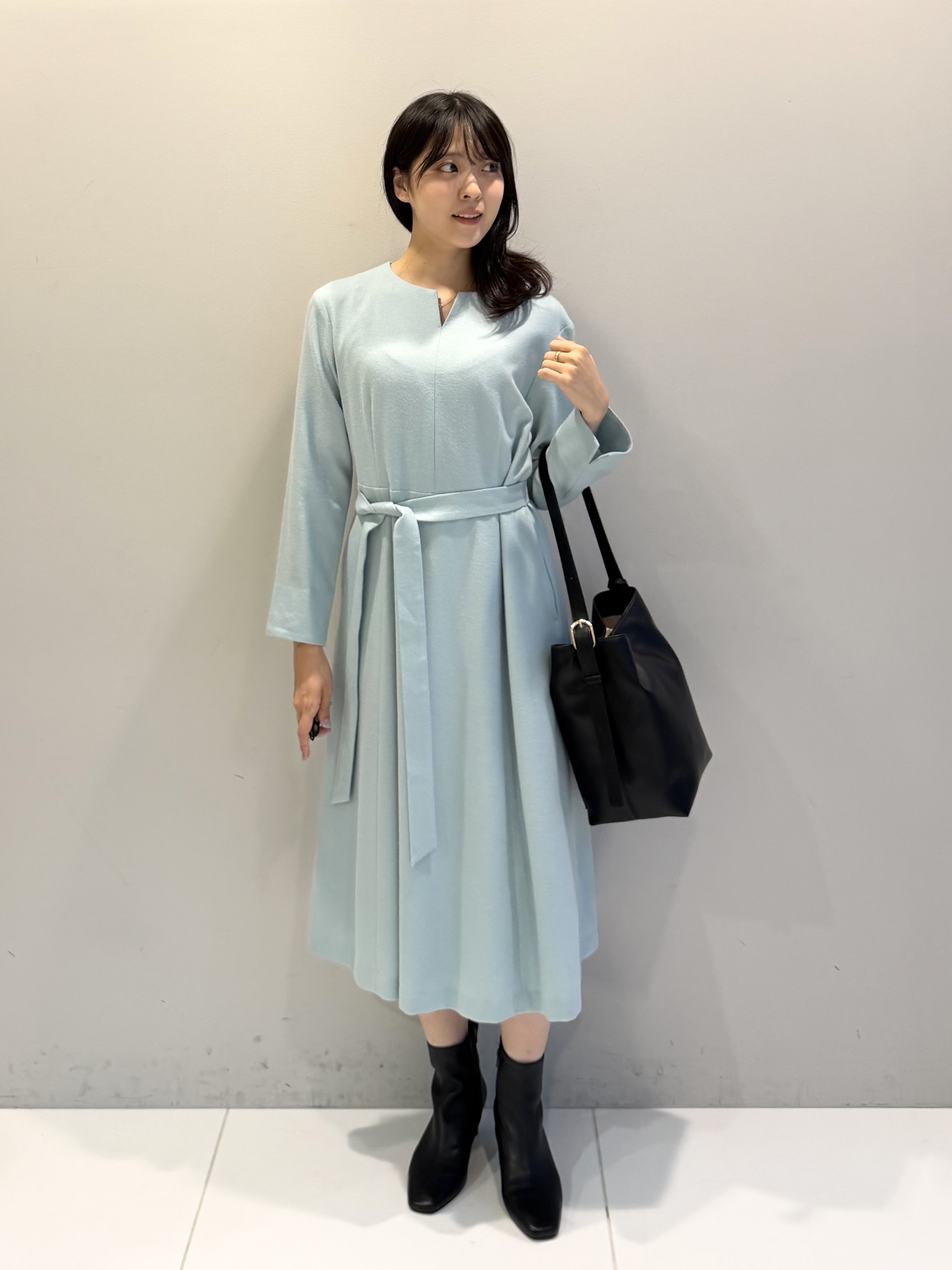 ririkaさんの「UNTITLED｜シープレザースクエアトゥブーツ」を使ったコーディネート