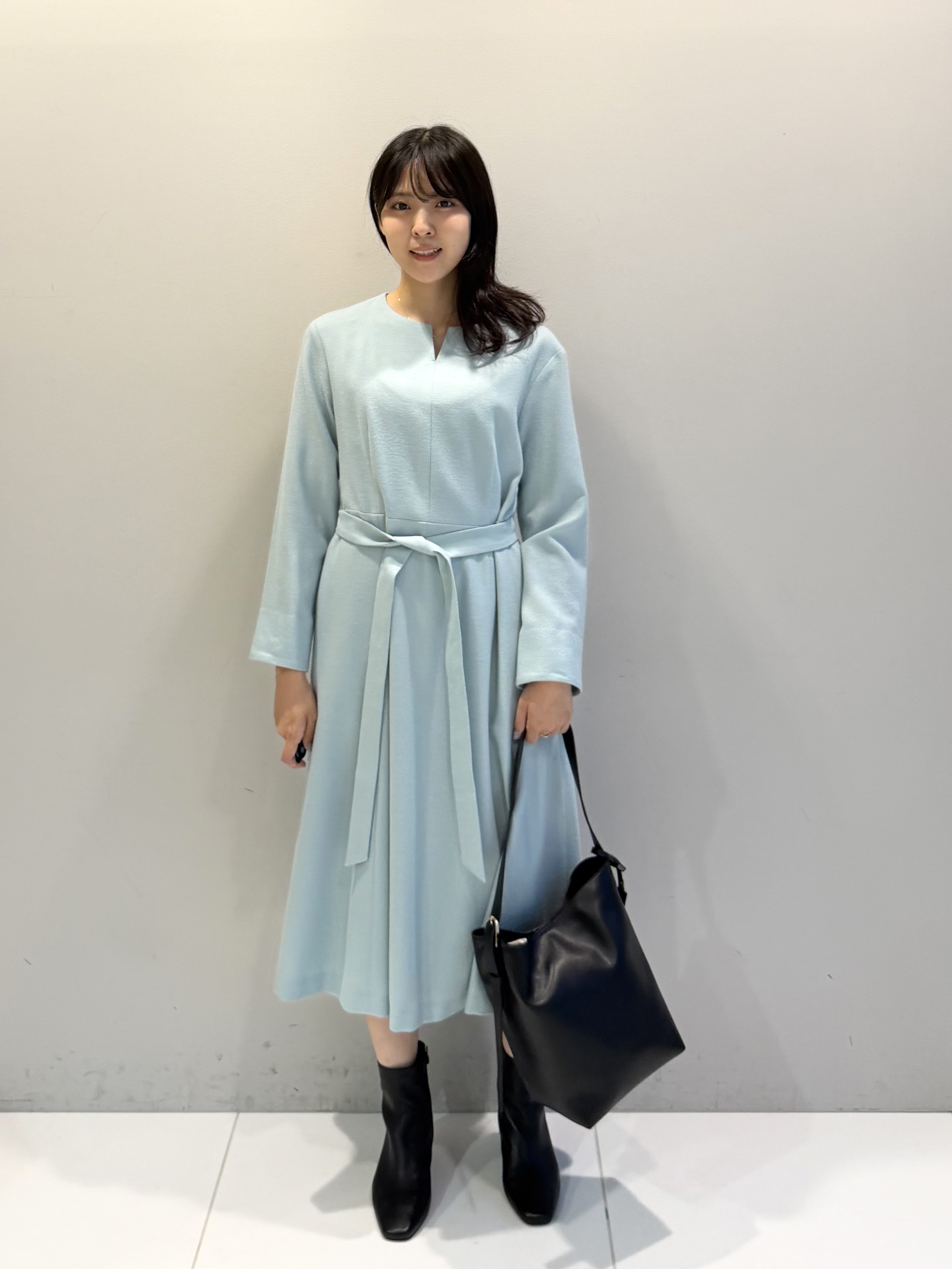 ririkaさんの「UNTITLED｜シープレザースクエアトゥブーツ」を使ったコーディネート