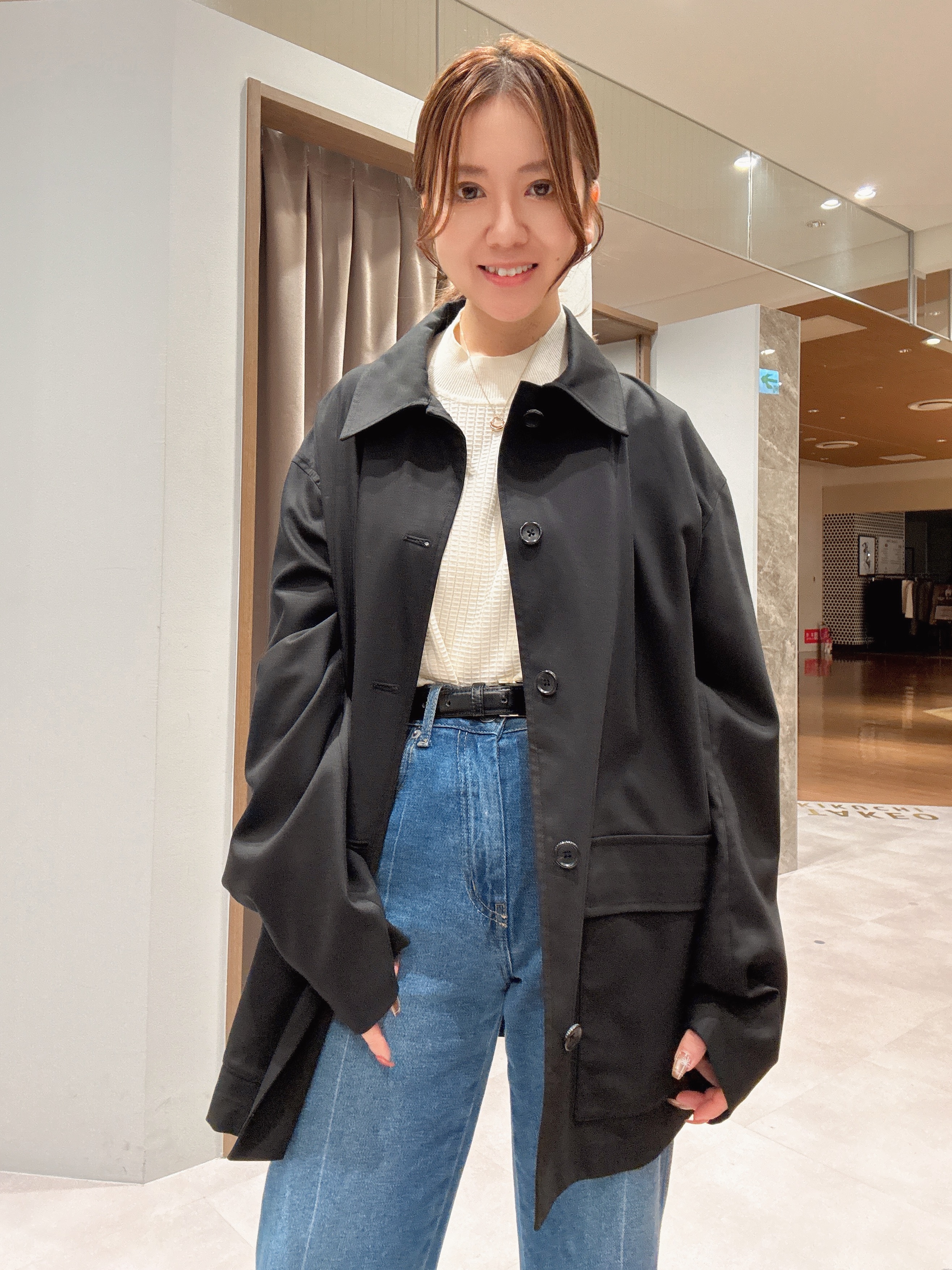 hanechanさんの「TAKEO KIKUCHI｜ストレッチカバーオールジャケット」を使ったコーディネート