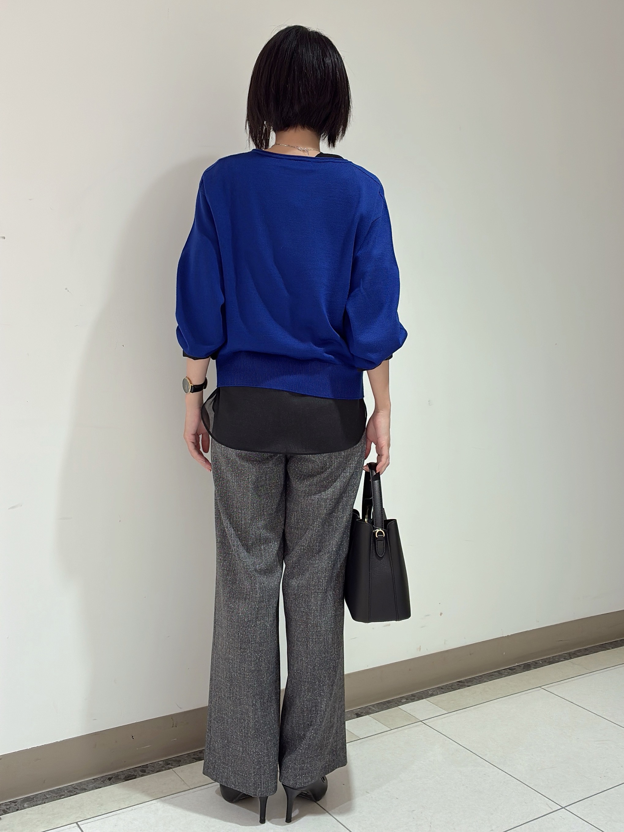 環さんの「UNTITLED｜【店頭人気！/8色展開】ボリュームスリーブニットプルオーバー」を使ったコーディネート