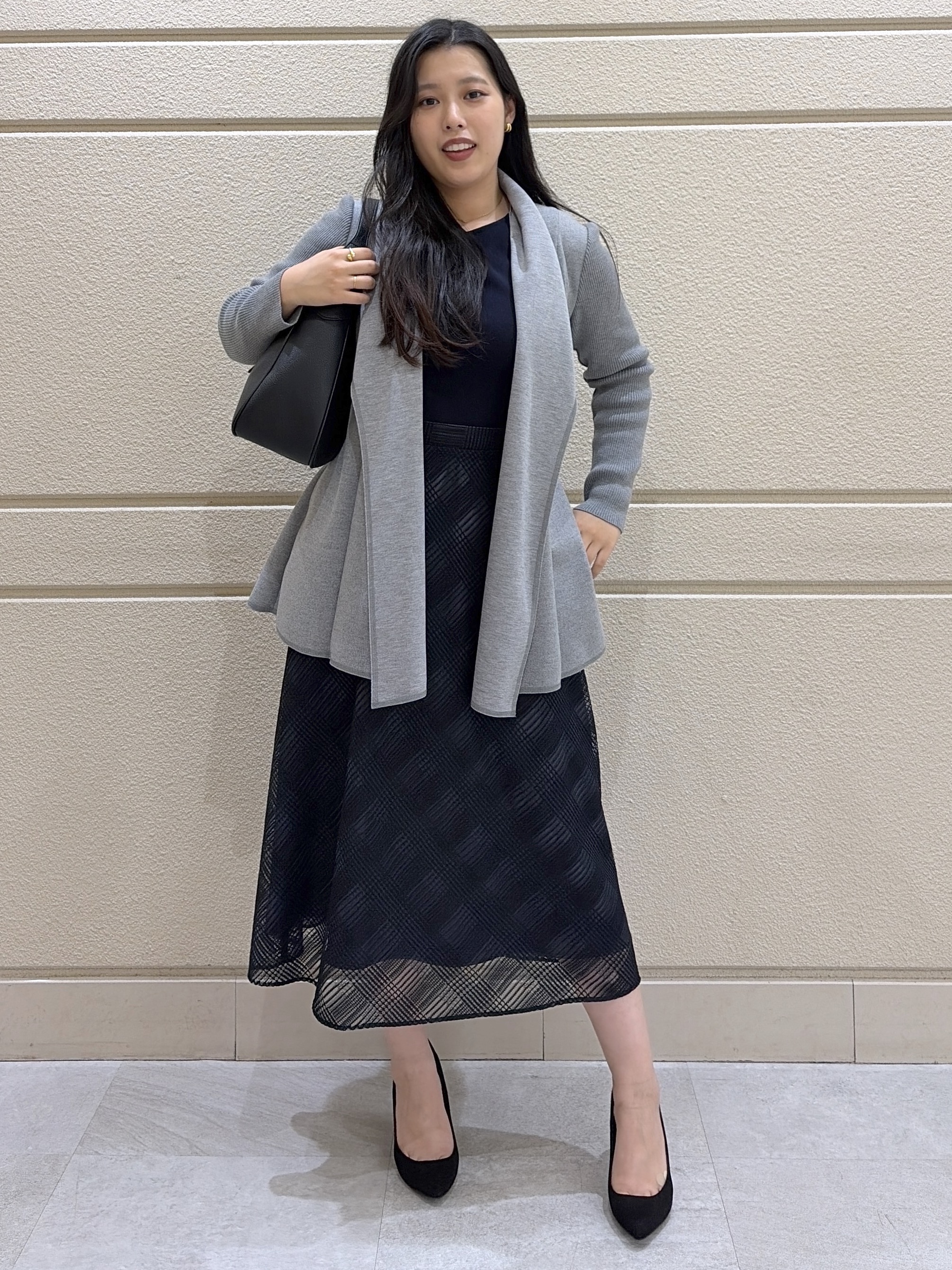 Momokaさんの「COUP DE CHANCE｜【日本製】着流しカーディガン」を使ったコーディネート