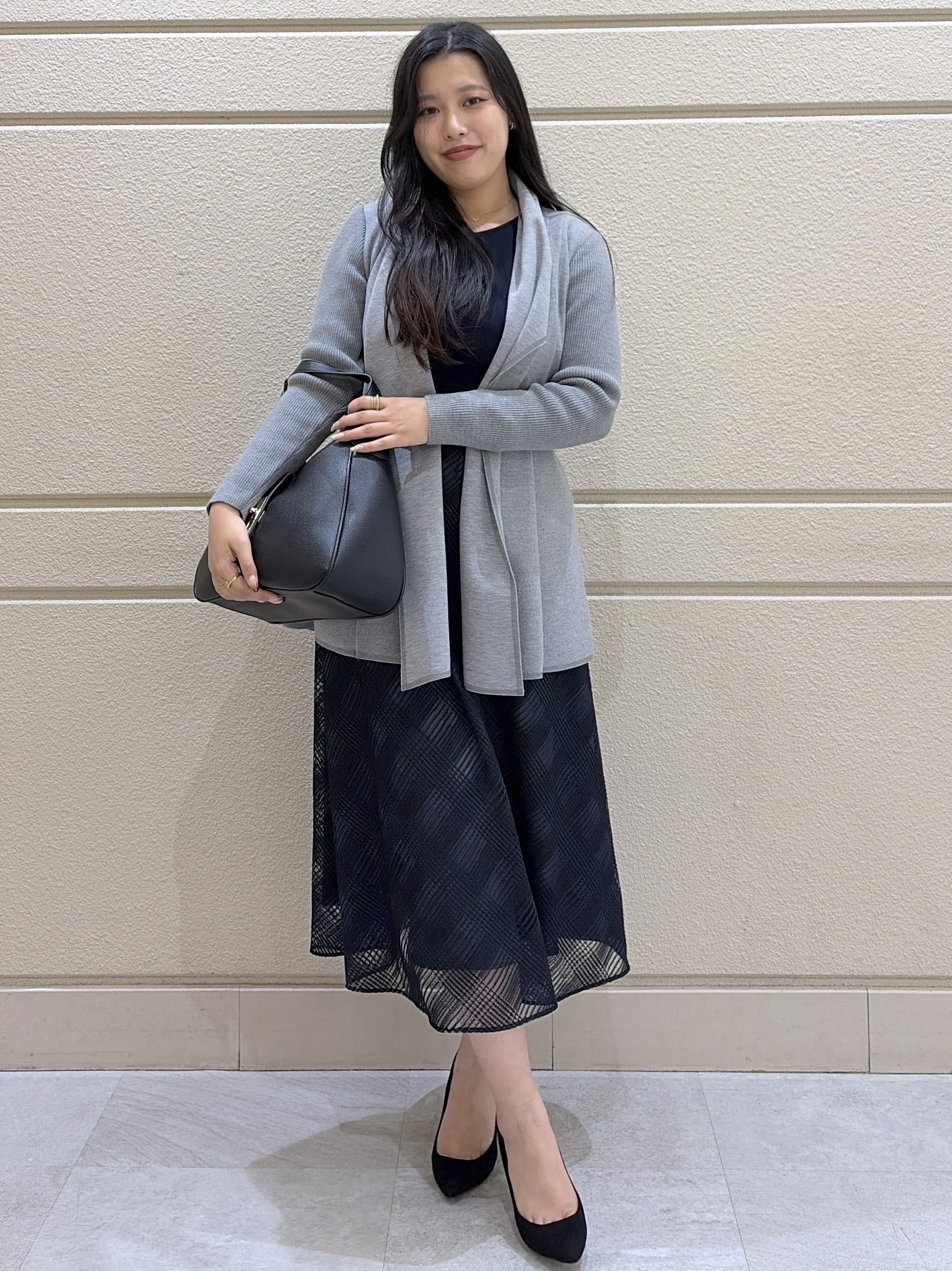 Momokaさんの「COUP DE CHANCE｜【日本製】着流しカーディガン」を使ったコーディネート