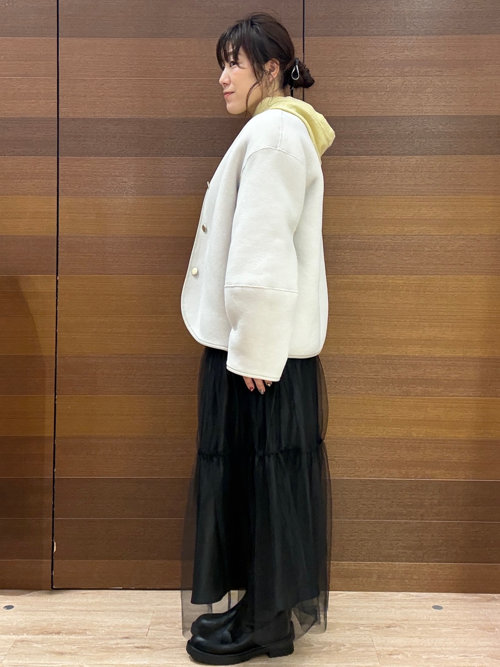 maichiさんの「OPAQUE.CLIP｜《リバーシブル》ボア&times;フリースアウター」を使ったコーディネート
