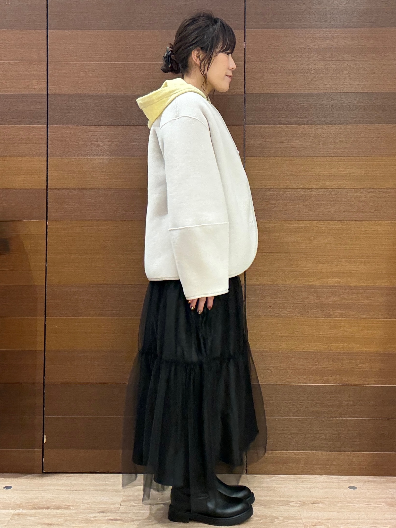 maichiさんの「OPAQUE.CLIP｜《リバーシブル》ボア&times;フリースアウター」を使ったコーディネート