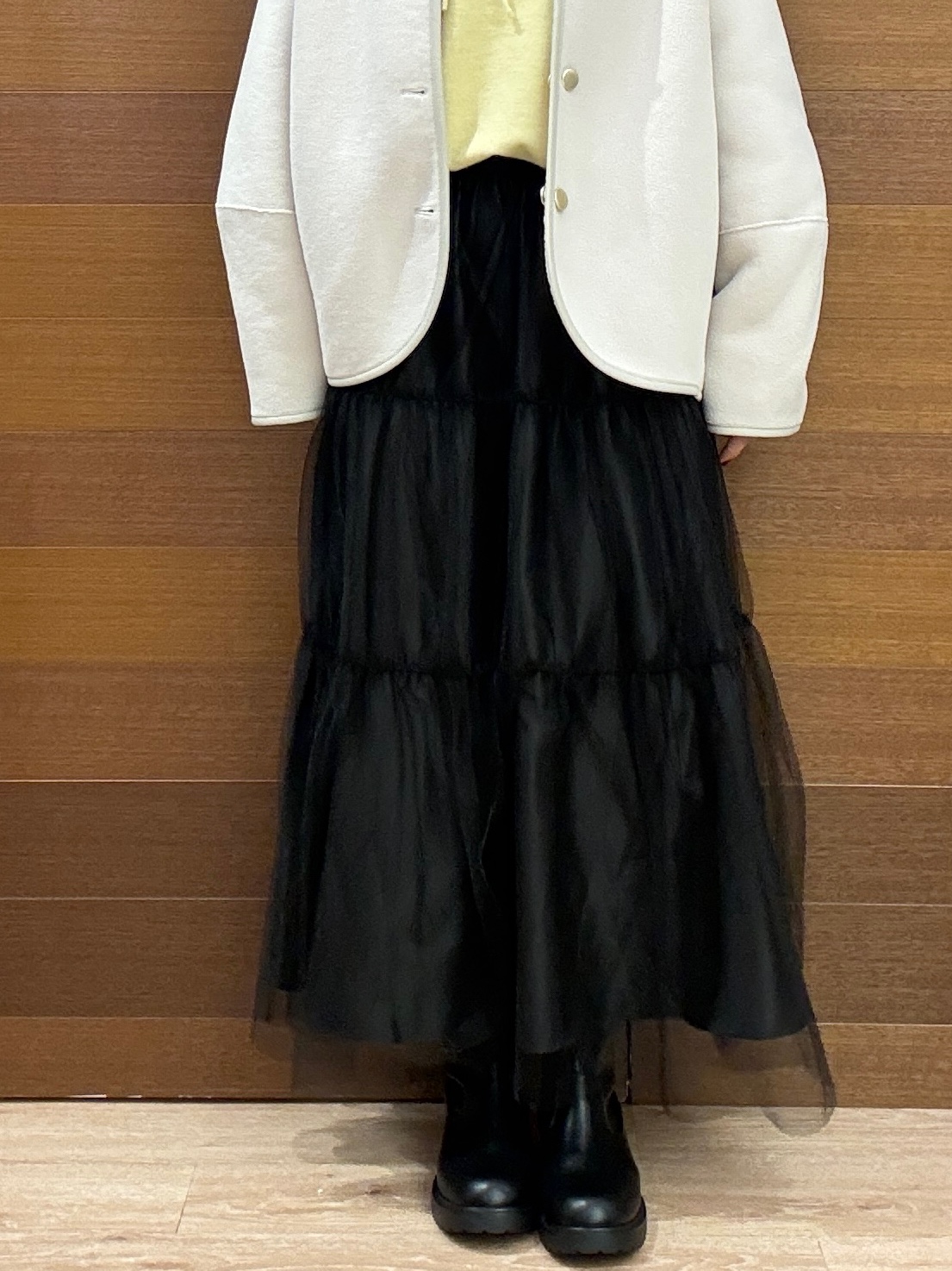 maichiさんの「OPAQUE.CLIP｜《リバーシブル》ボア&times;フリースアウター」を使ったコーディネート