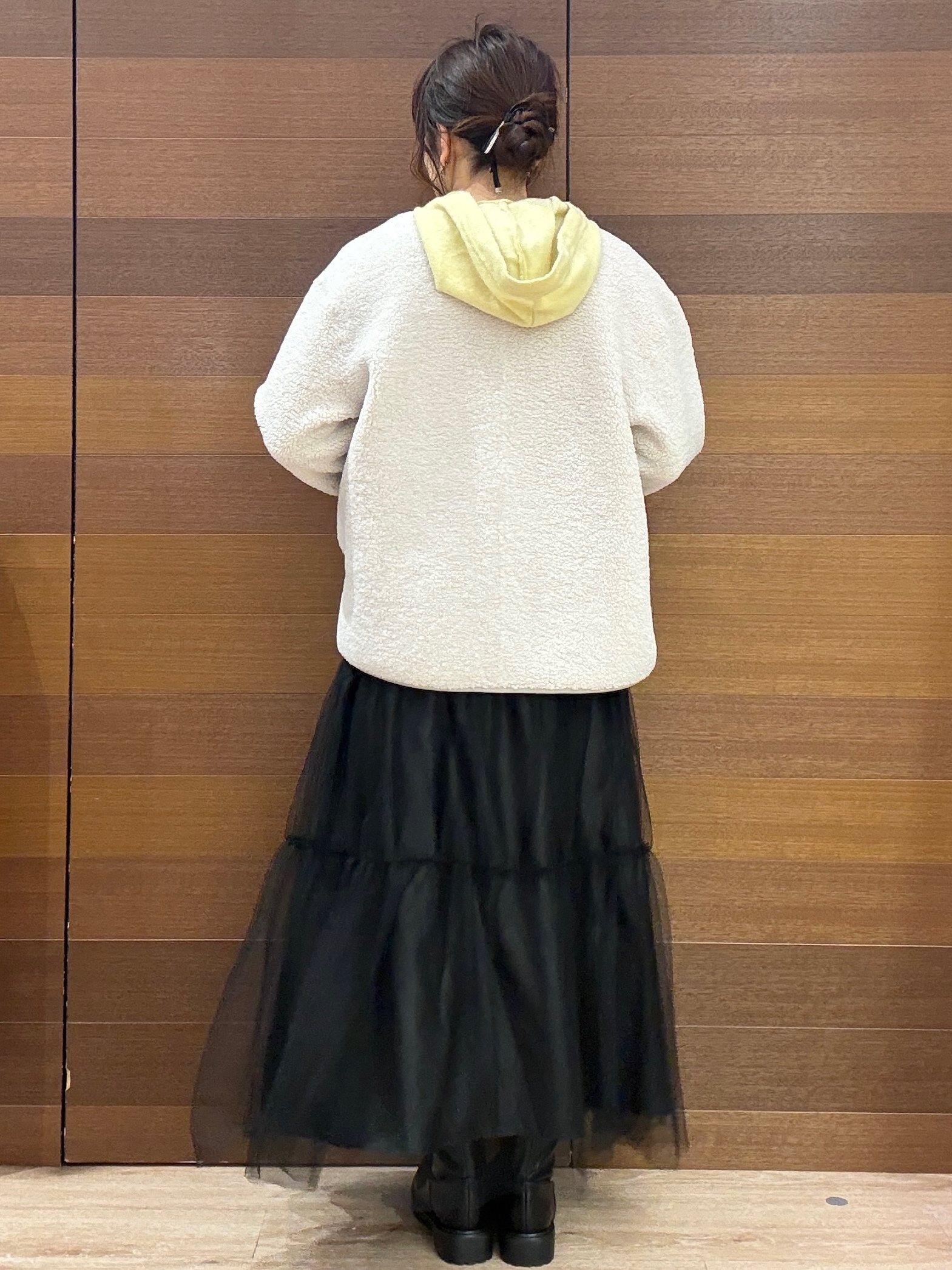 maichiさんの「OPAQUE.CLIP｜《リバーシブル》ボア&times;フリースアウター」を使ったコーディネート