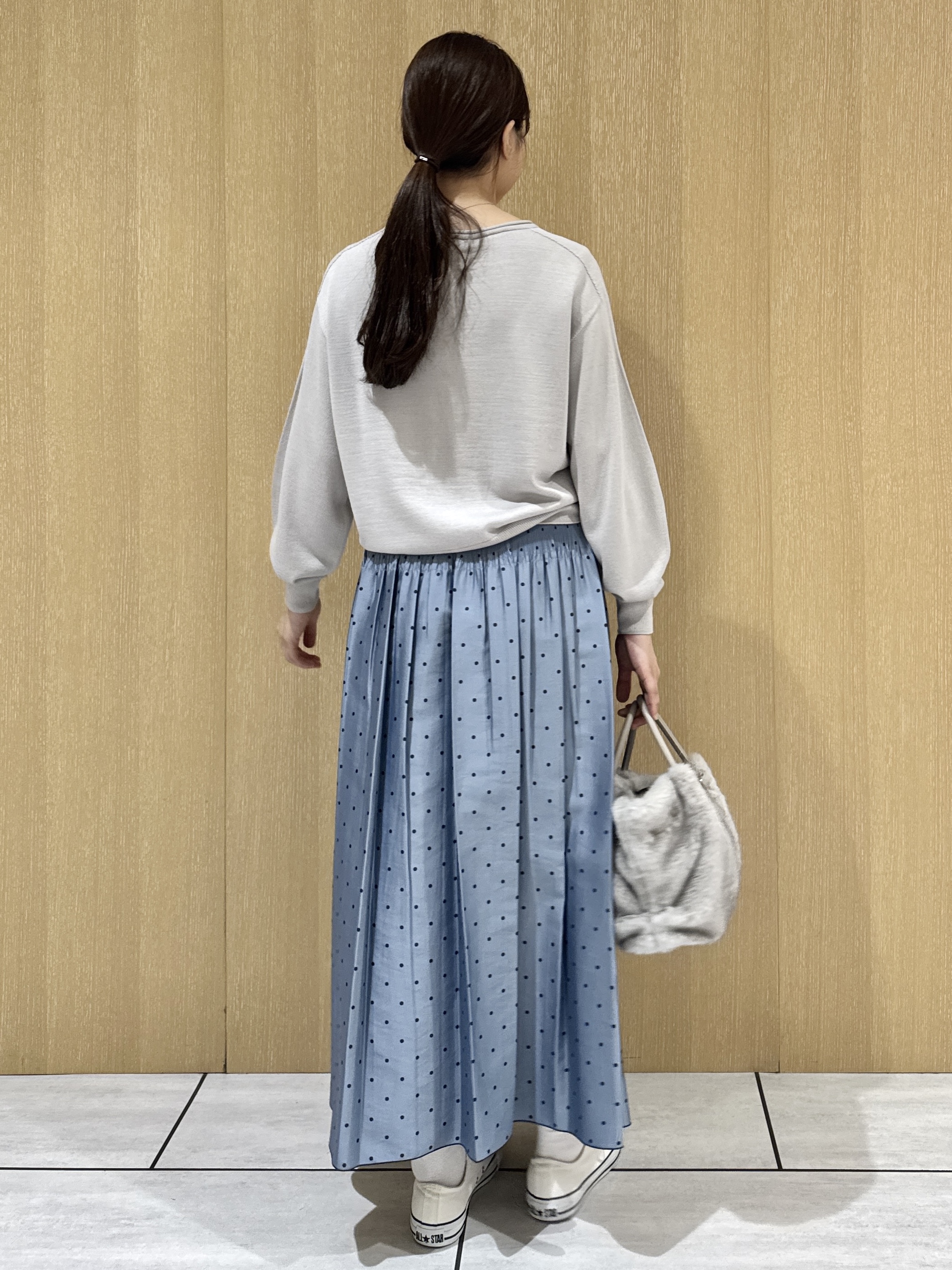 nanaさんの「UNTITLED｜【撥水/軽量/薄中綿入り】スタンドカラーコート」を使ったコーディネート