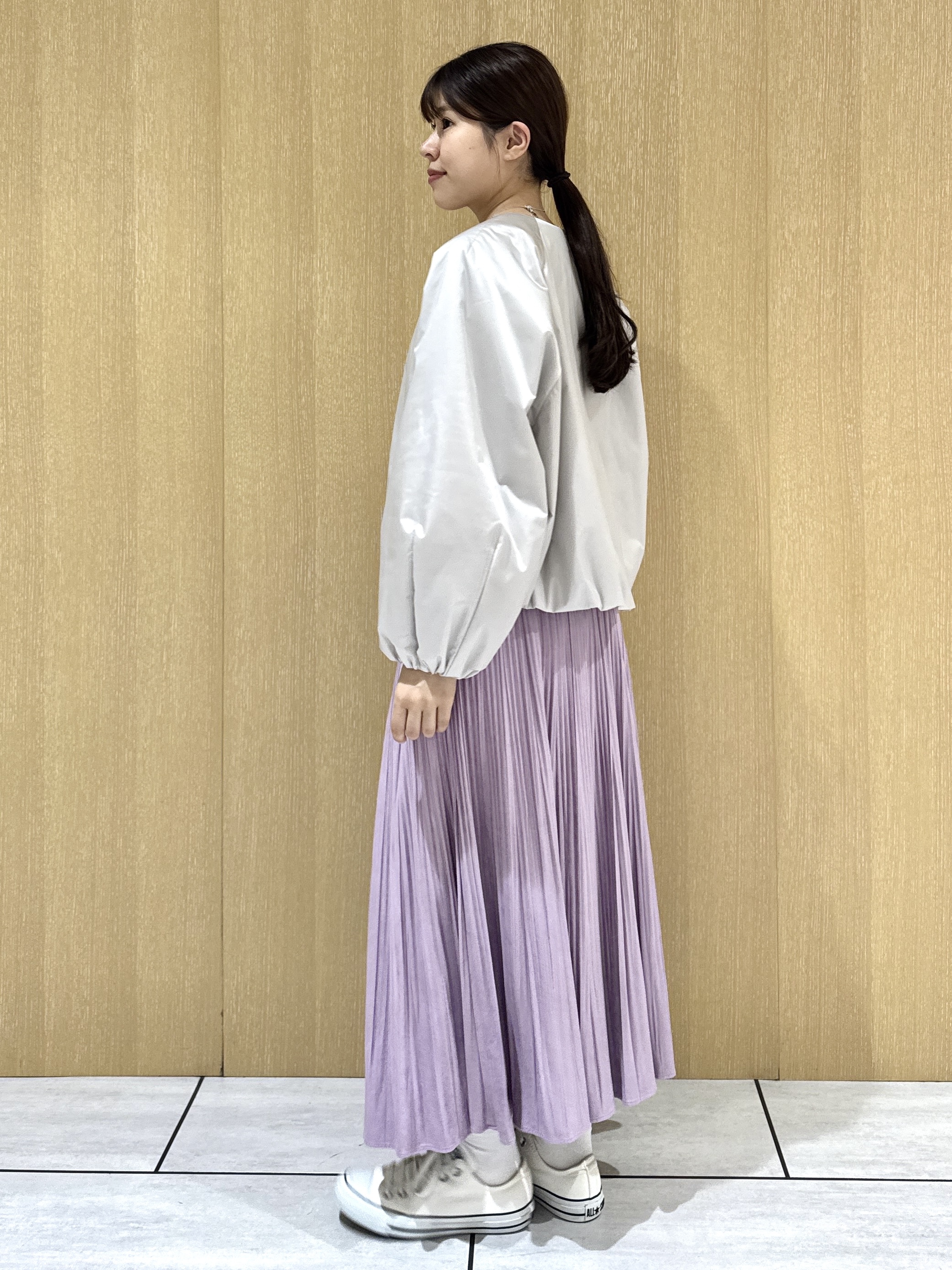 nanaさんの「UNTITLED｜【軽アウター/中綿/秋冬コート】ショートブルゾン」を使ったコーディネート