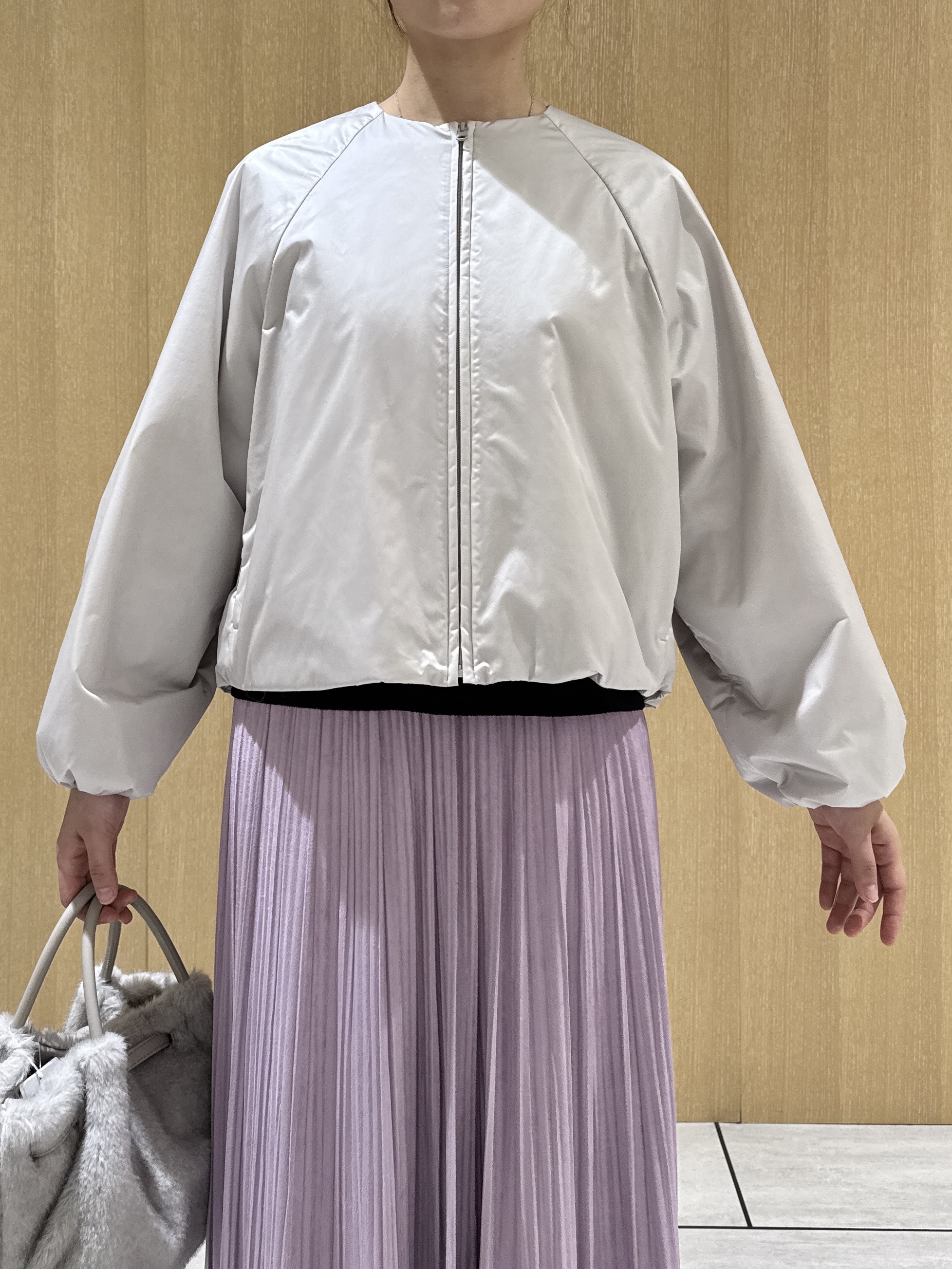 nanaさんの「UNTITLED｜【軽アウター/中綿/秋冬コート】ショートブルゾン」を使ったコーディネート