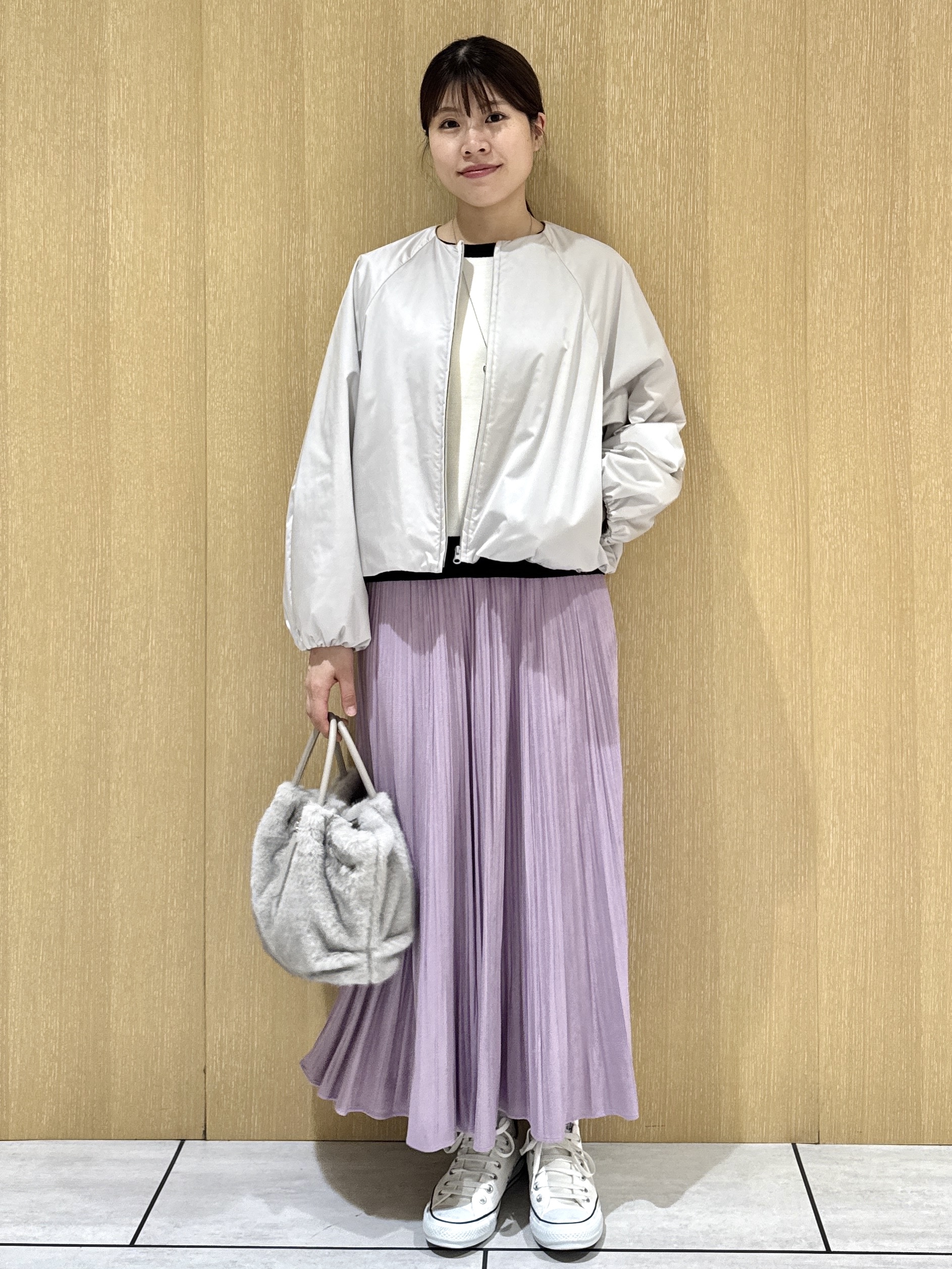 nanaさんの「UNTITLED｜【アンサンブル可/上品映え】モールラインクルーネックニット」を使ったコーディネート