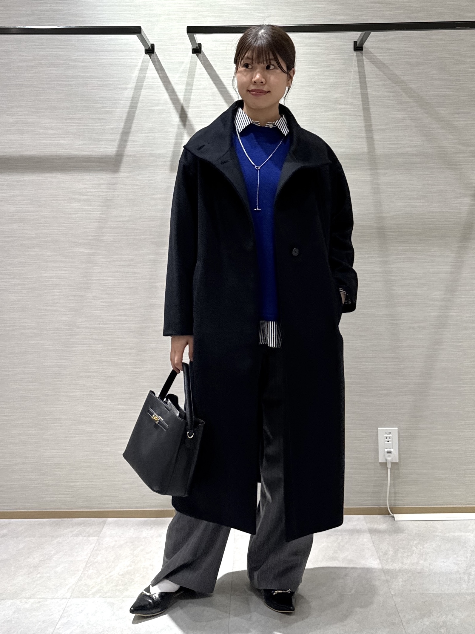 nanaさんの「UNTITLED｜【きれいに体型カバー/8色展開】Aラインシルエットニットプルオーバー」を使ったコーディネート
