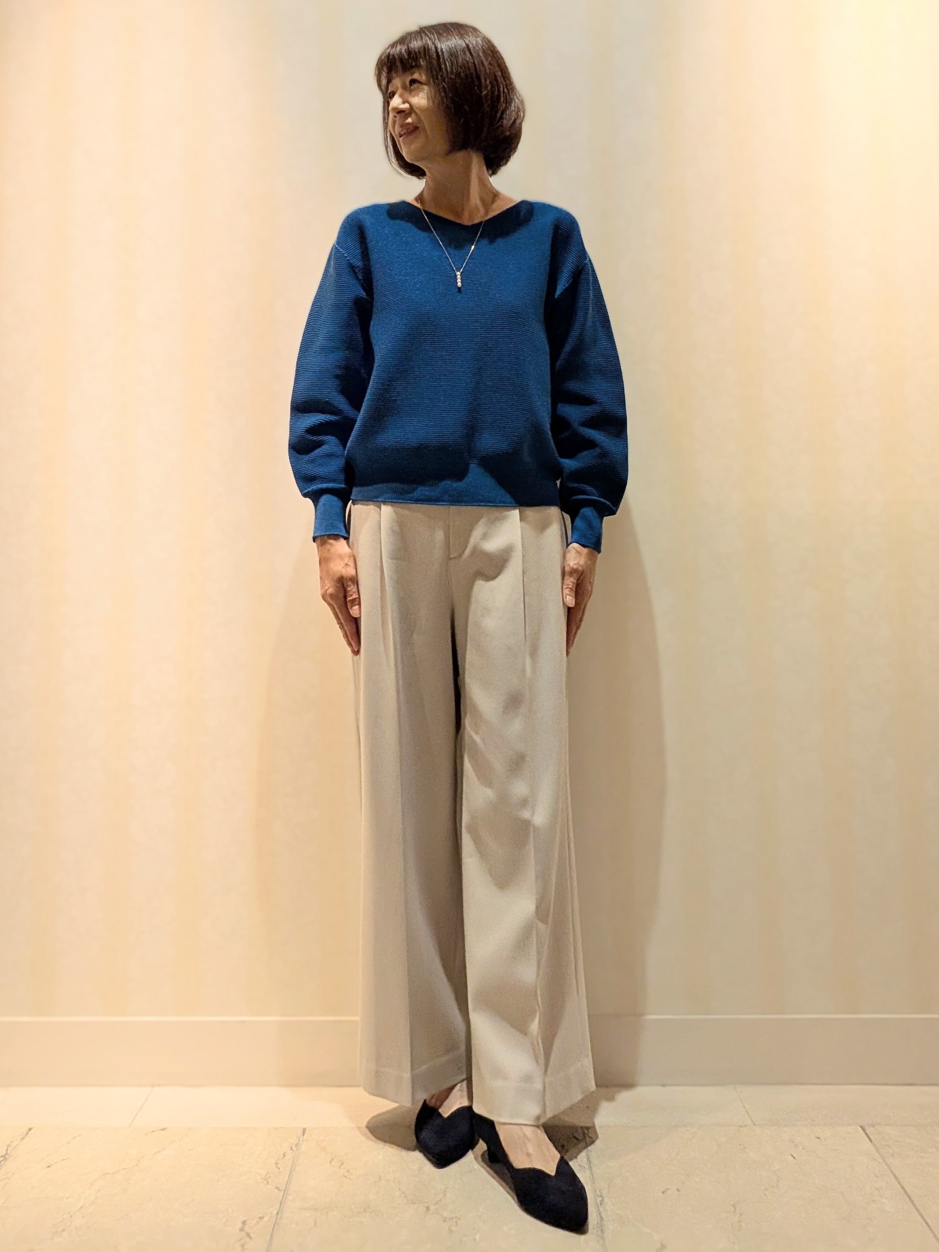 Ariさんの「Reflect｜【マシンウォッシュ】ホールガーメントニット」を使ったコーディネート