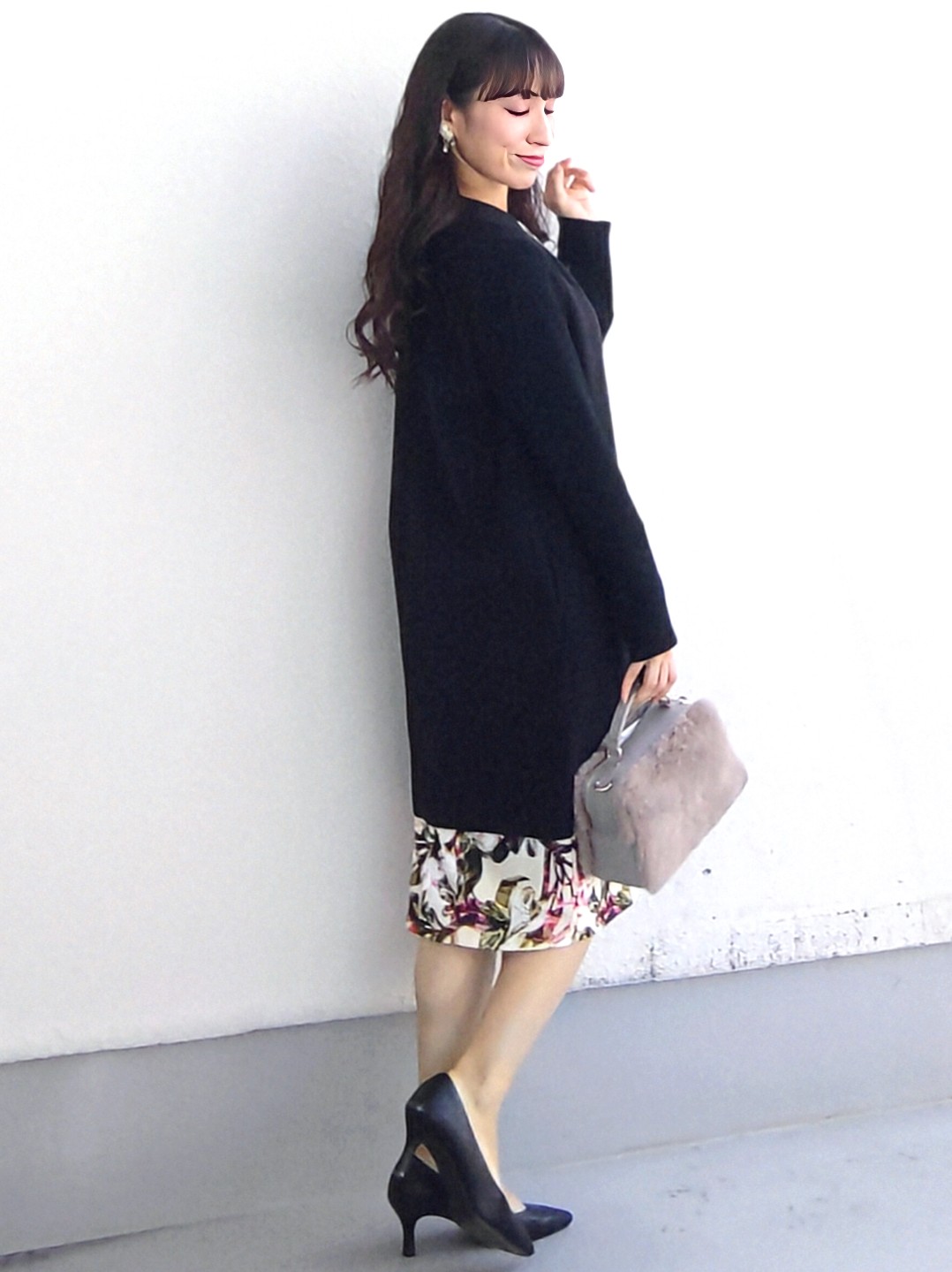 keinaさんの「SunaUna｜【手洗い可／日本製】花柄タイトワンピース」を使ったコーディネート