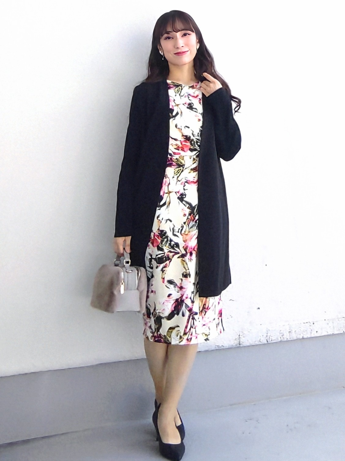 keinaさんの「SunaUna｜【手洗い可／日本製】花柄タイトワンピース」を使ったコーディネート