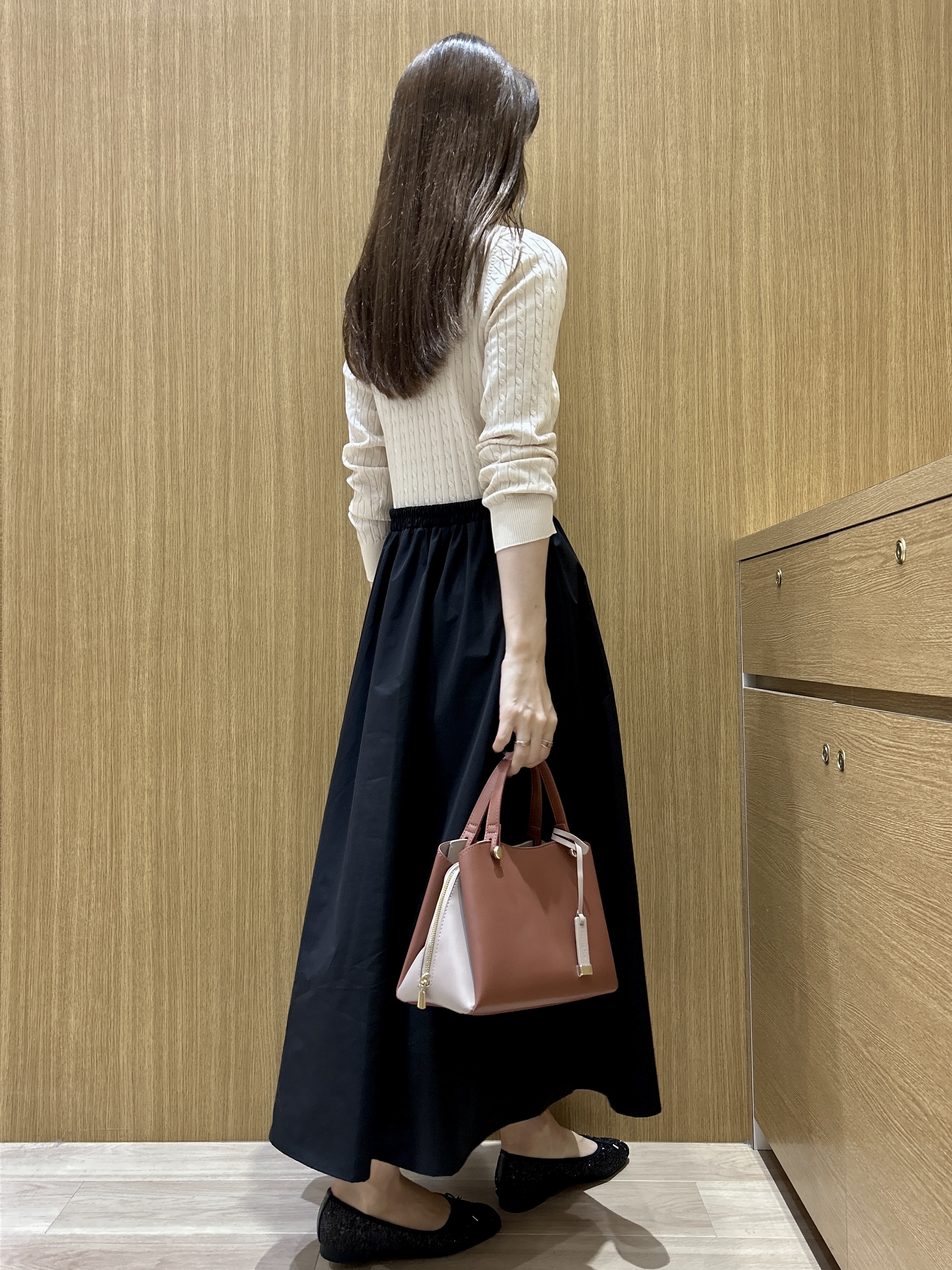 maiさんの「OPAQUE.CLIP｜キラキラボール2連ネックレス」を使ったコーディネート