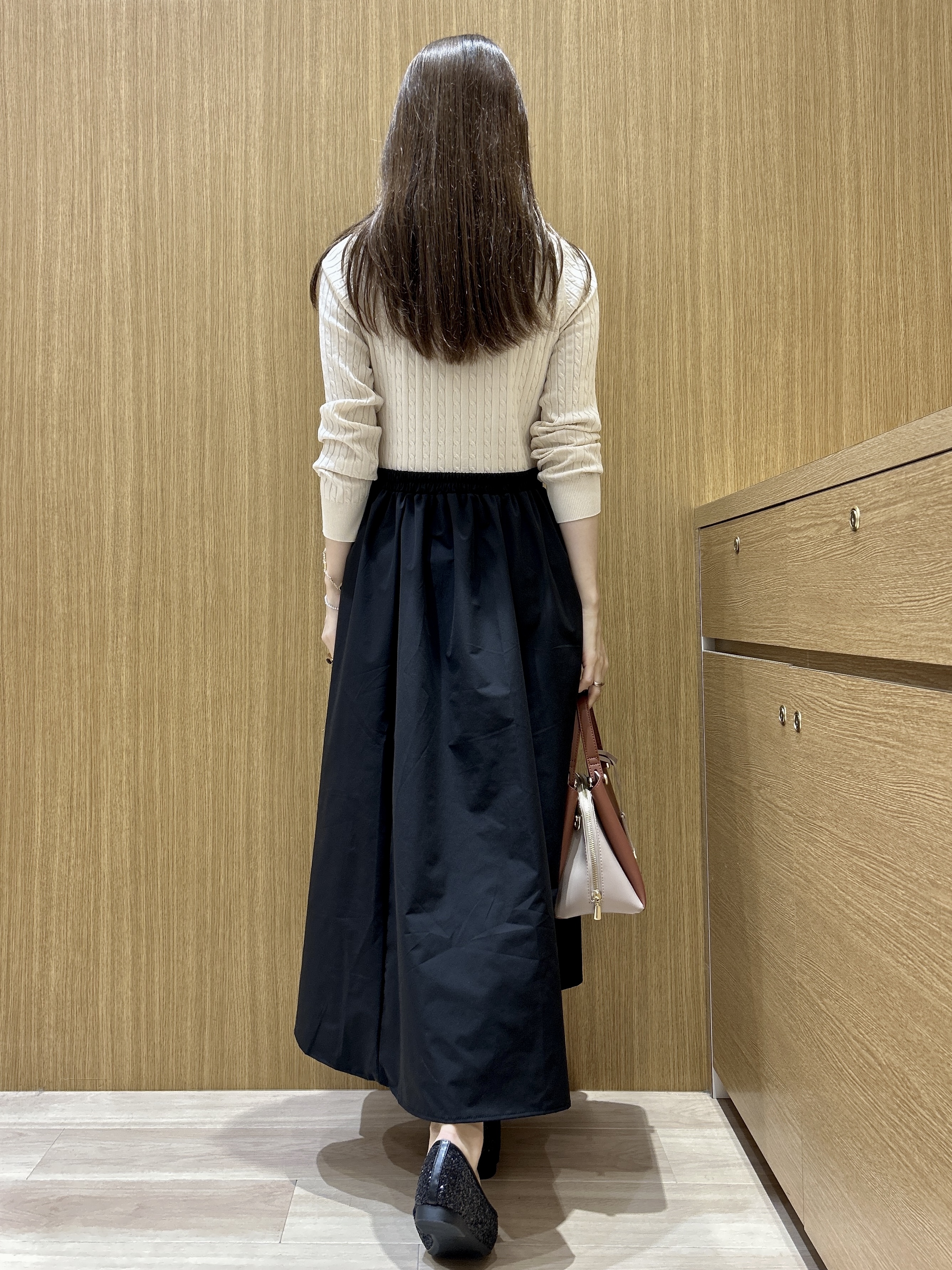 maiさんの「OPAQUE.CLIP｜キラキラボール2連ネックレス」を使ったコーディネート