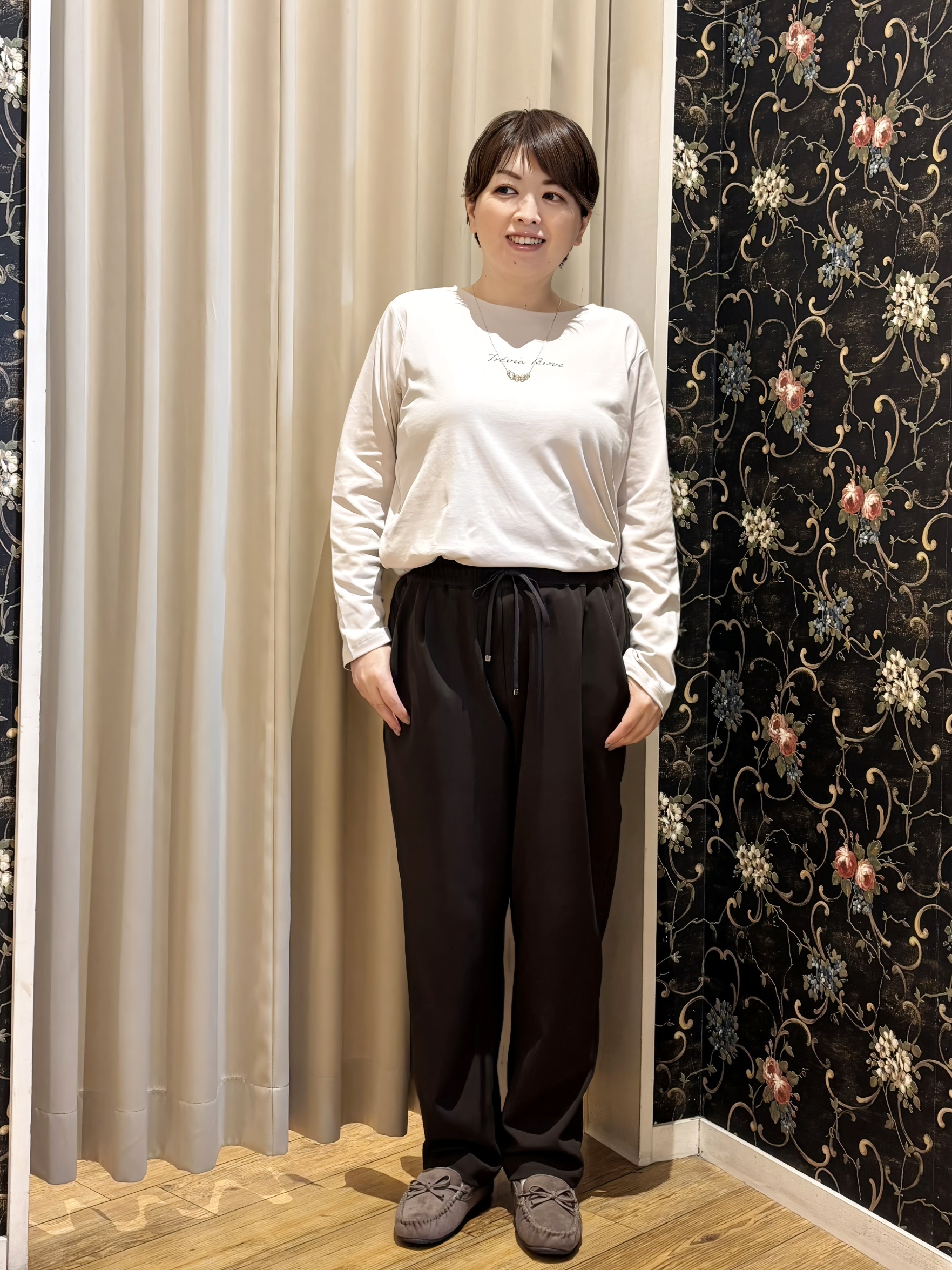 たみさんの「SHOO･LA･RUE｜【セットアップ可/洗濯機可】軽やかに羽織れる スポンディッシュ ニットカーディガン」を使ったコーディネート