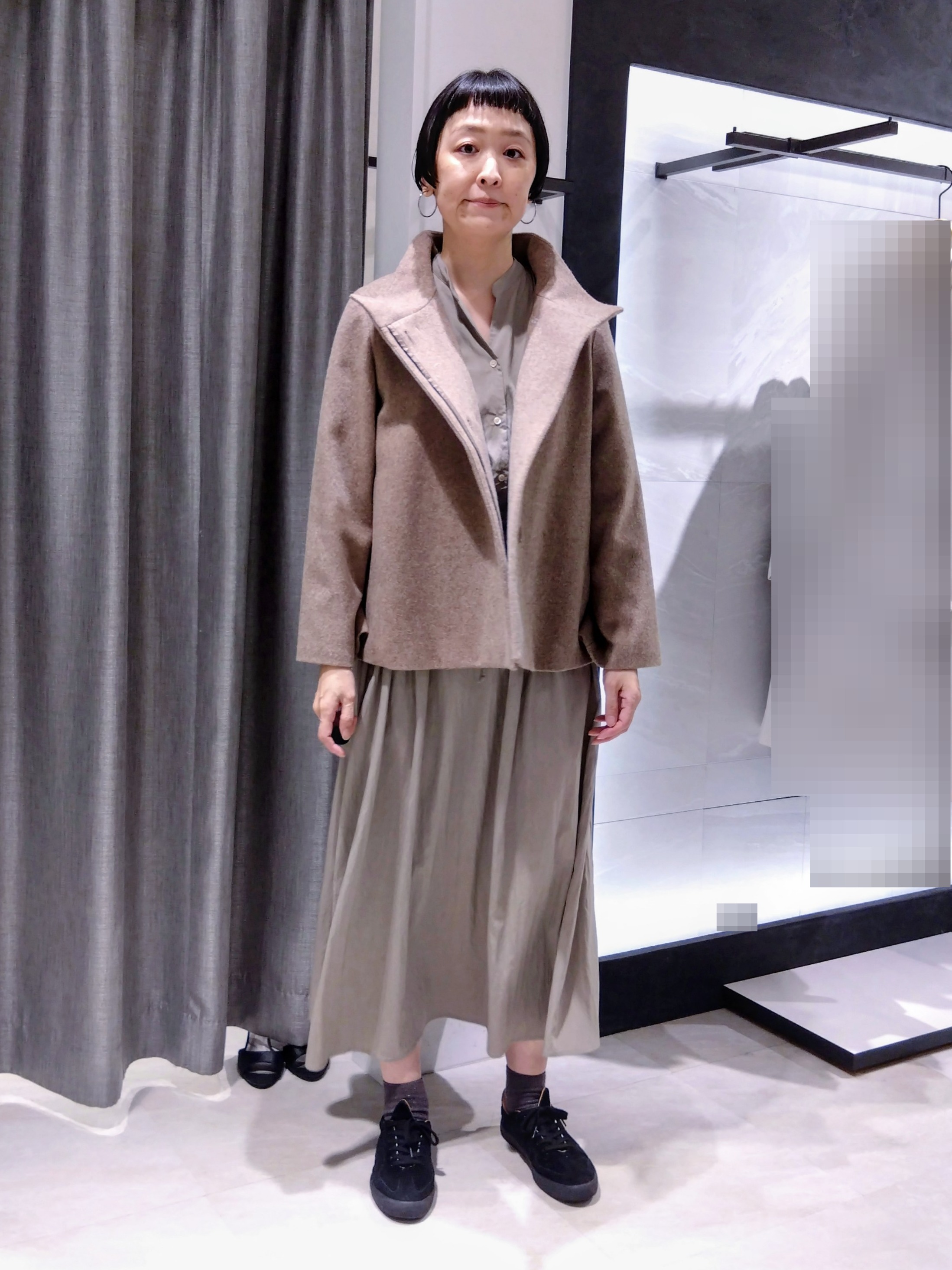 まちこさんの「UNTITLED｜【軽アウター/中綿/秋冬コート】ショートブルゾン」を使ったコーディネート