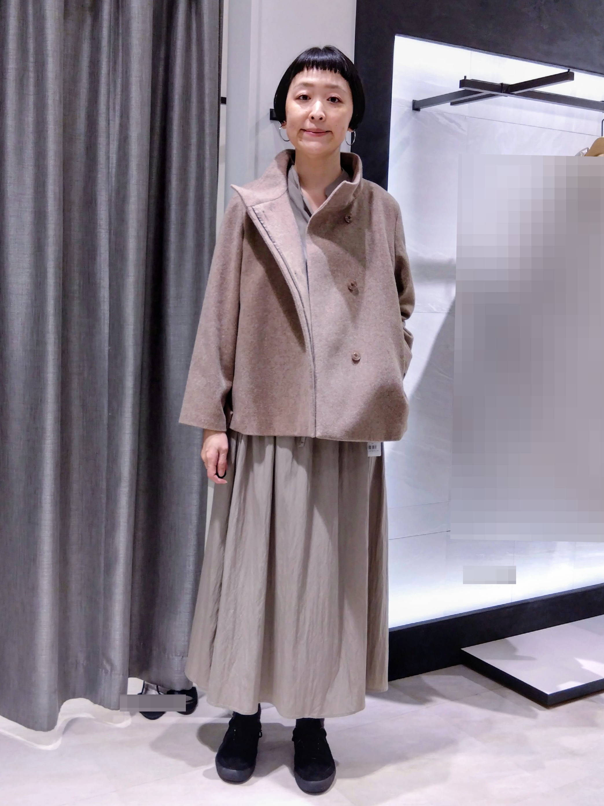 まちこさんの「UNTITLED｜【軽アウター/中綿/秋冬コート】ショートブルゾン」を使ったコーディネート