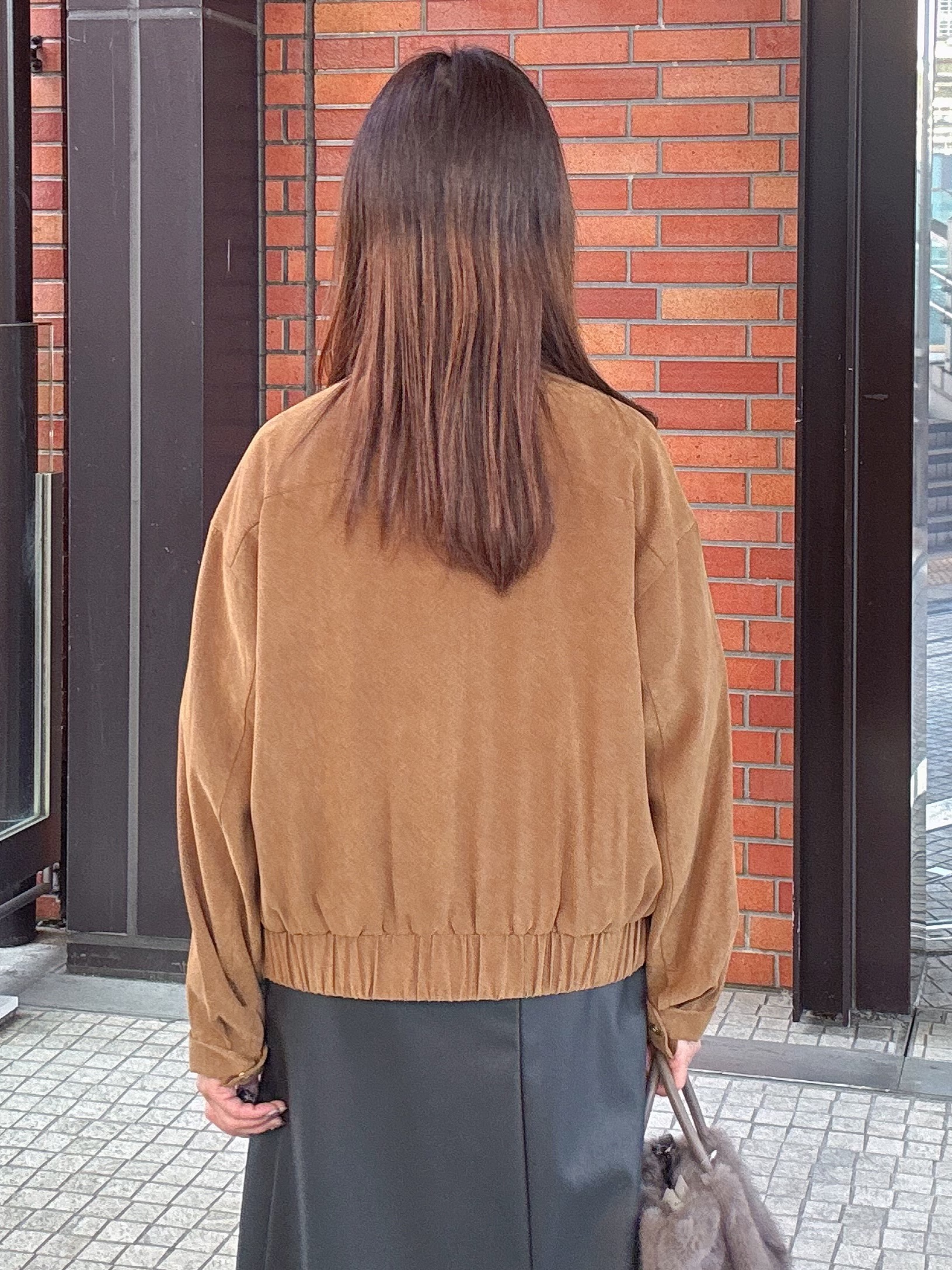 makiさんの「UNTITLED｜【セットアップ可/秋ジャケット】スエードライクブルゾン」を使ったコーディネート