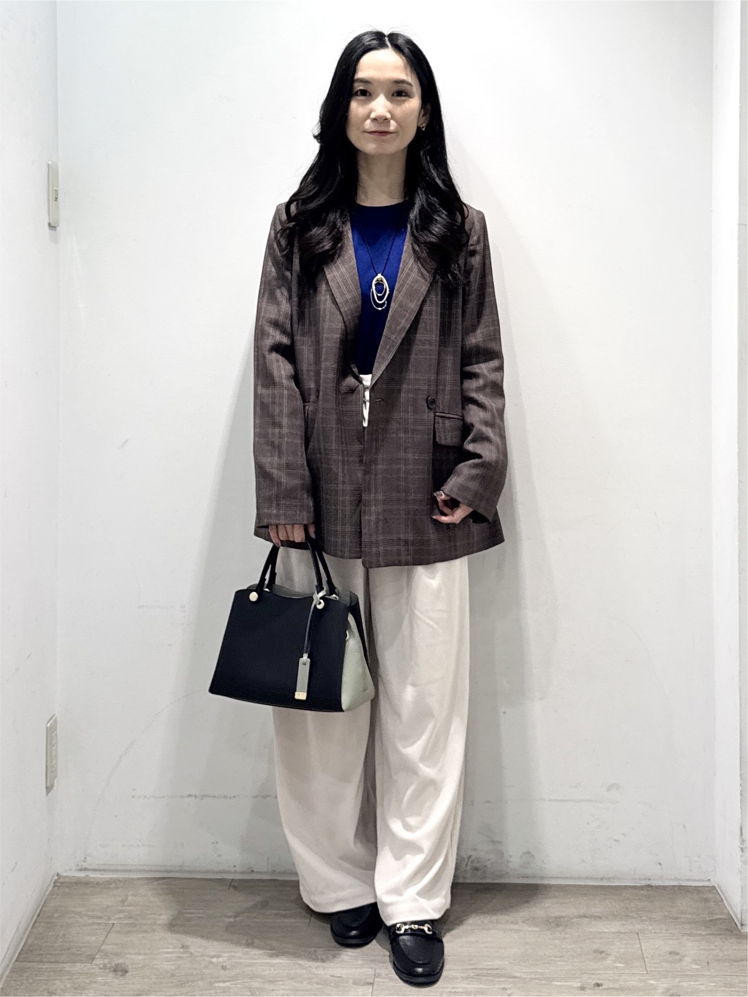yuicciさんの「OPAQUE.CLIP｜ダブルブレストジャケット【洗える】」を使ったコーディネート