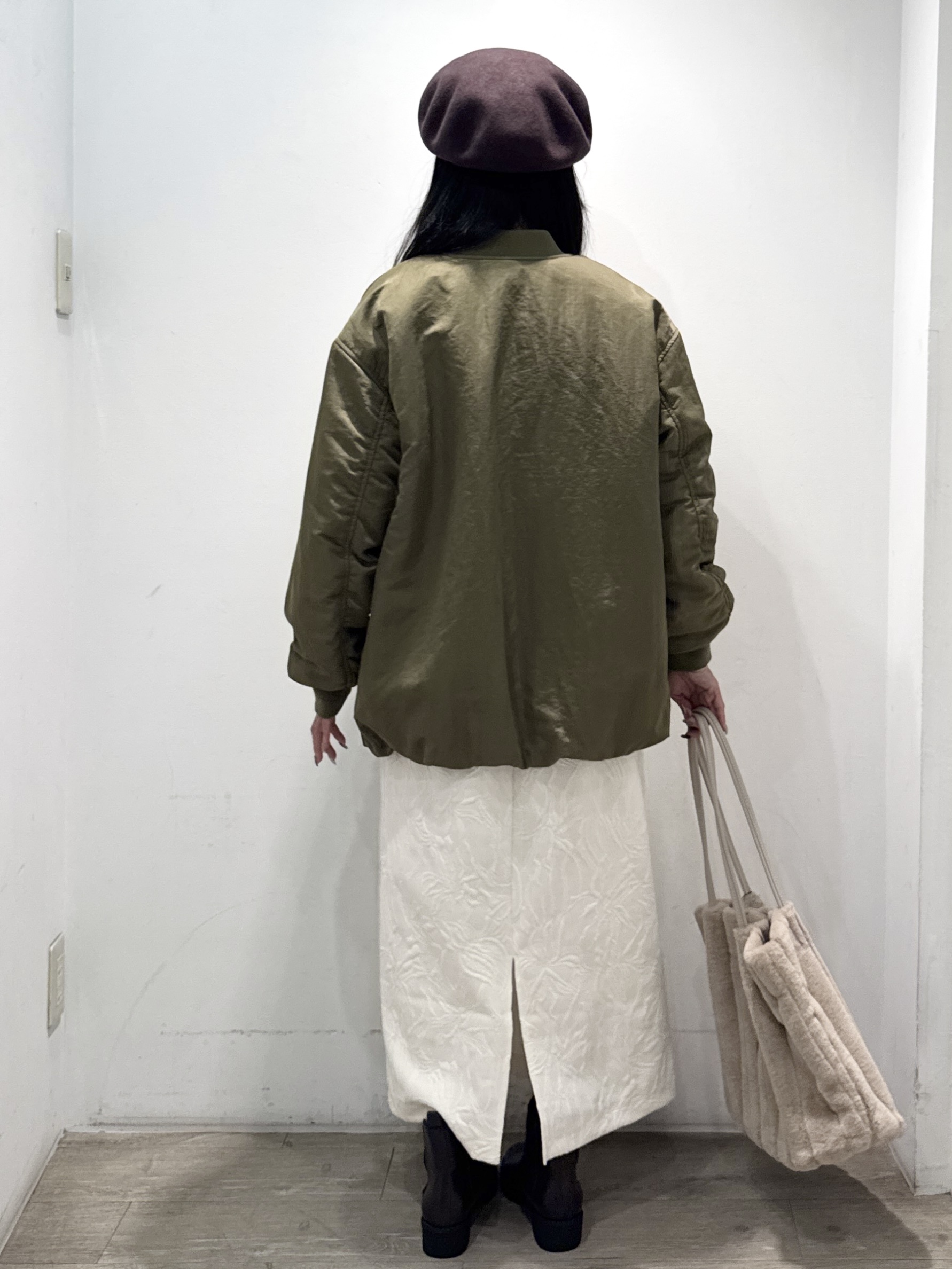 yuicciさんの「OPAQUE.CLIP｜【保温中綿／撥水】ミドルMA－1《洗濯機OK》」を使ったコーディネート