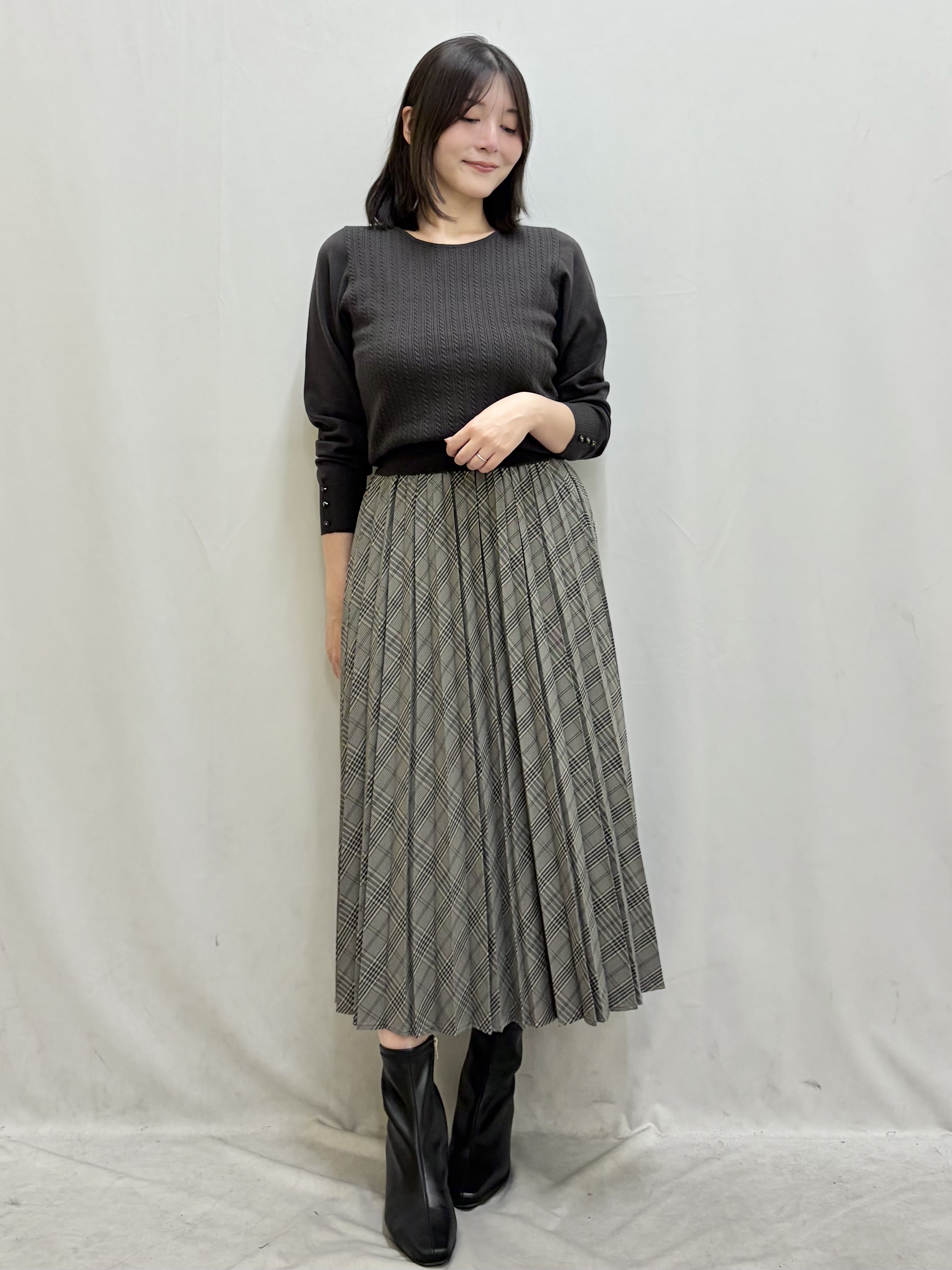 kasumiさんの「index｜【植草美幸先生が指南する好印象スタイル】カシミヤ混ノーカラーショートコート」を使ったコーディネート