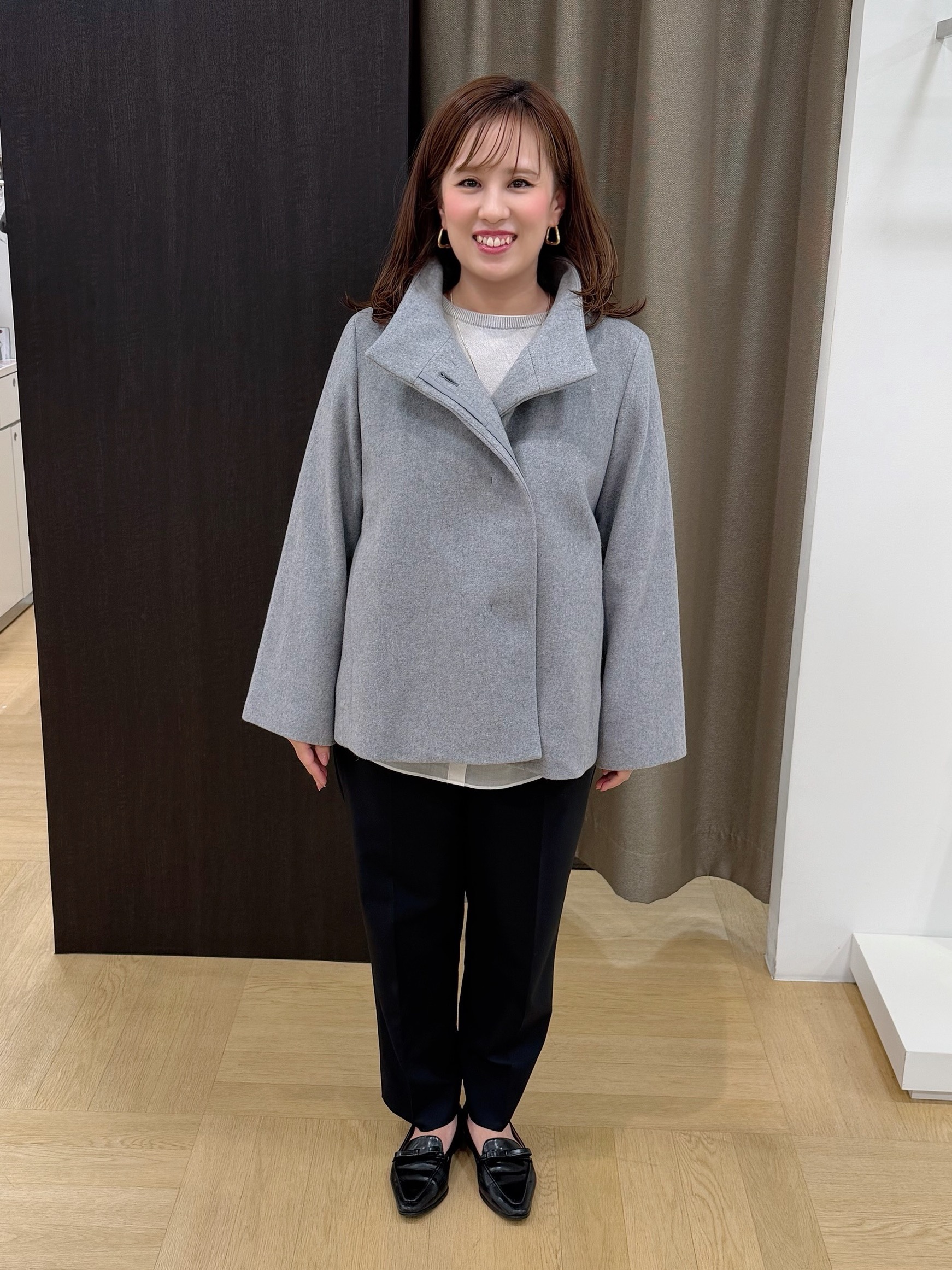 Keiさんの「UNTITLED｜【軽アウター/ウール100】ウールショートコート」を使ったコーディネート