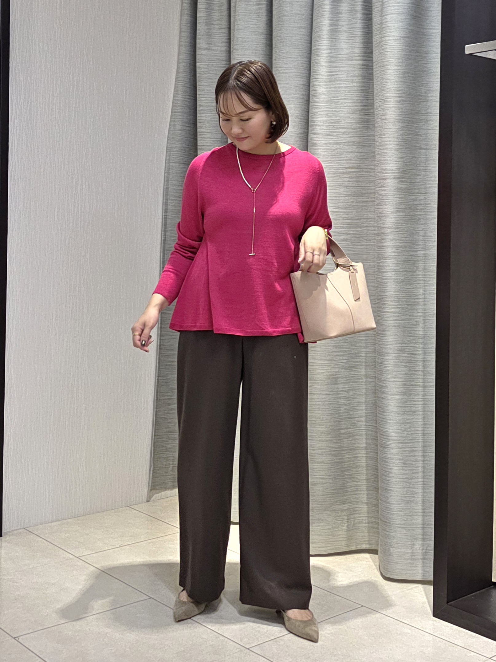 naokoさんの「UNTITLED｜【店頭人気！】杢調ジップカーディガン」を使ったコーディネート